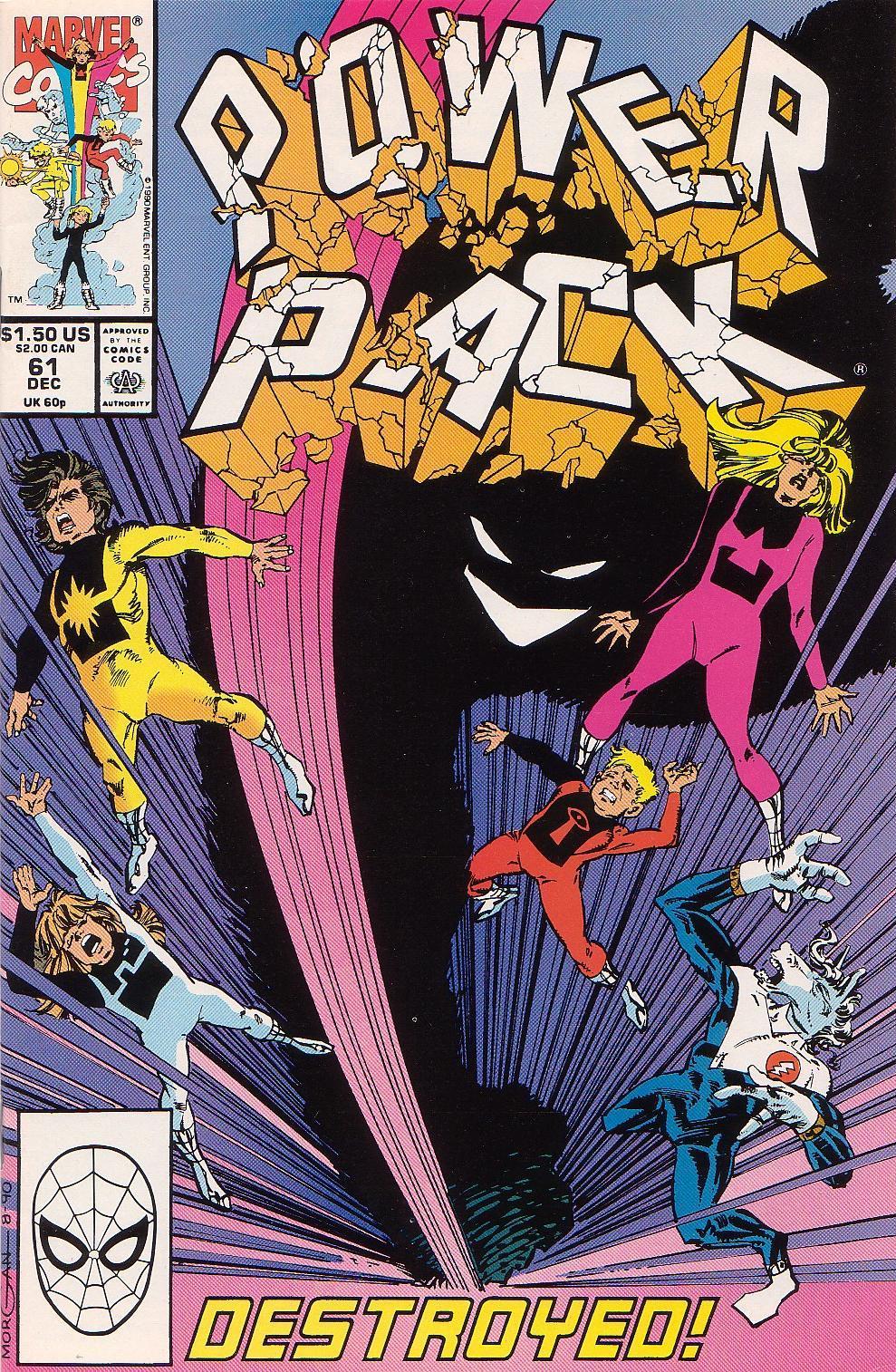 Read online Power Pack (1984) comic -  Issue #61 - 1