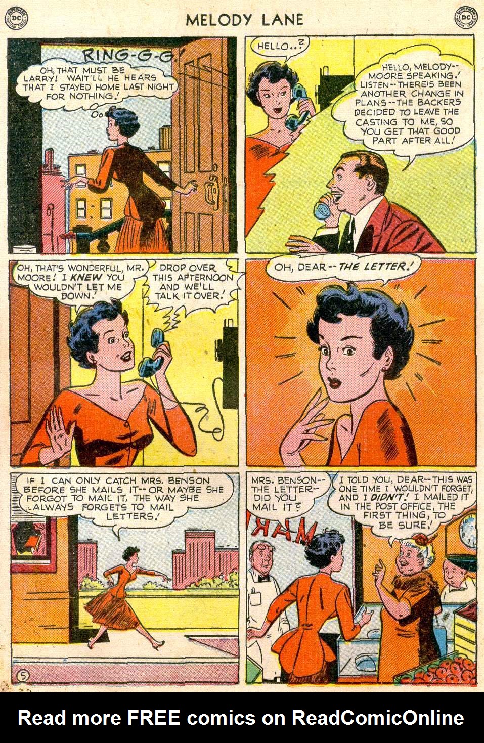 Read online Miss Melody Lane of Broadway comic -  Issue #3 - 19
