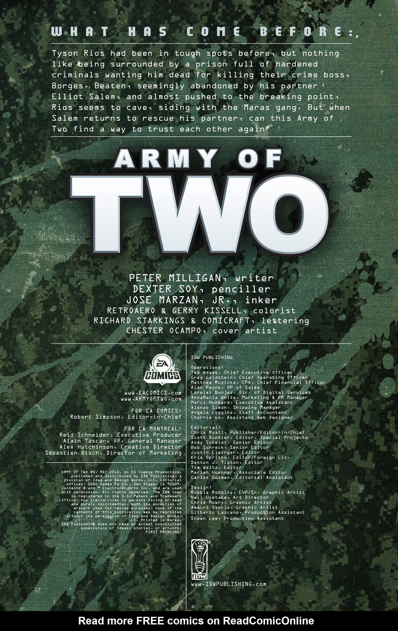 Read online Army of Two comic -  Issue #5 - 2