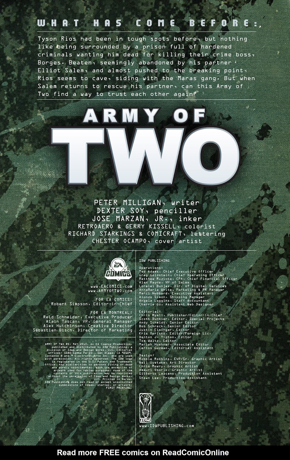 Army of Two issue 5 - Page 2