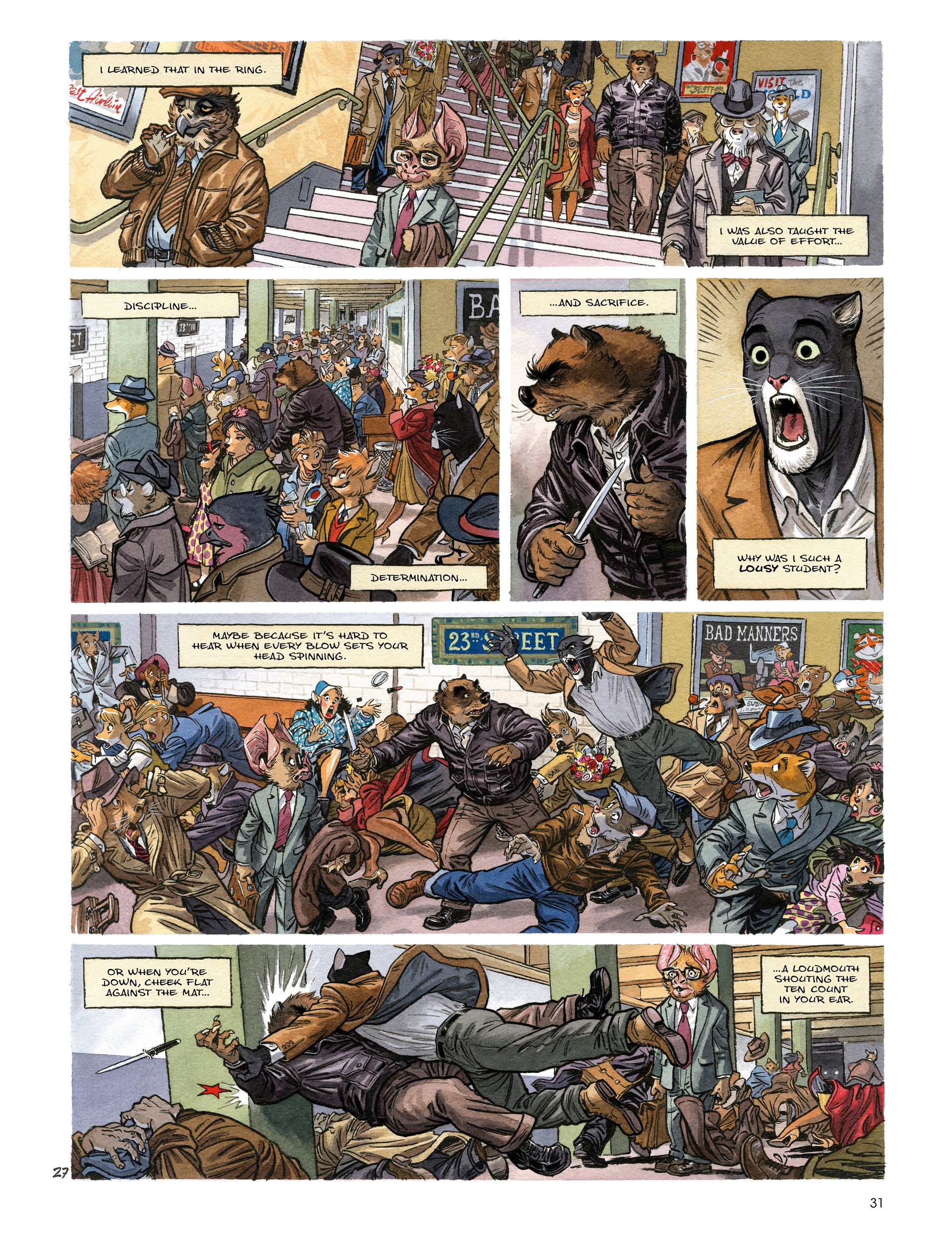Read online Blacksad: They All Fall Down · Part One comic -  Issue # TPB - 33