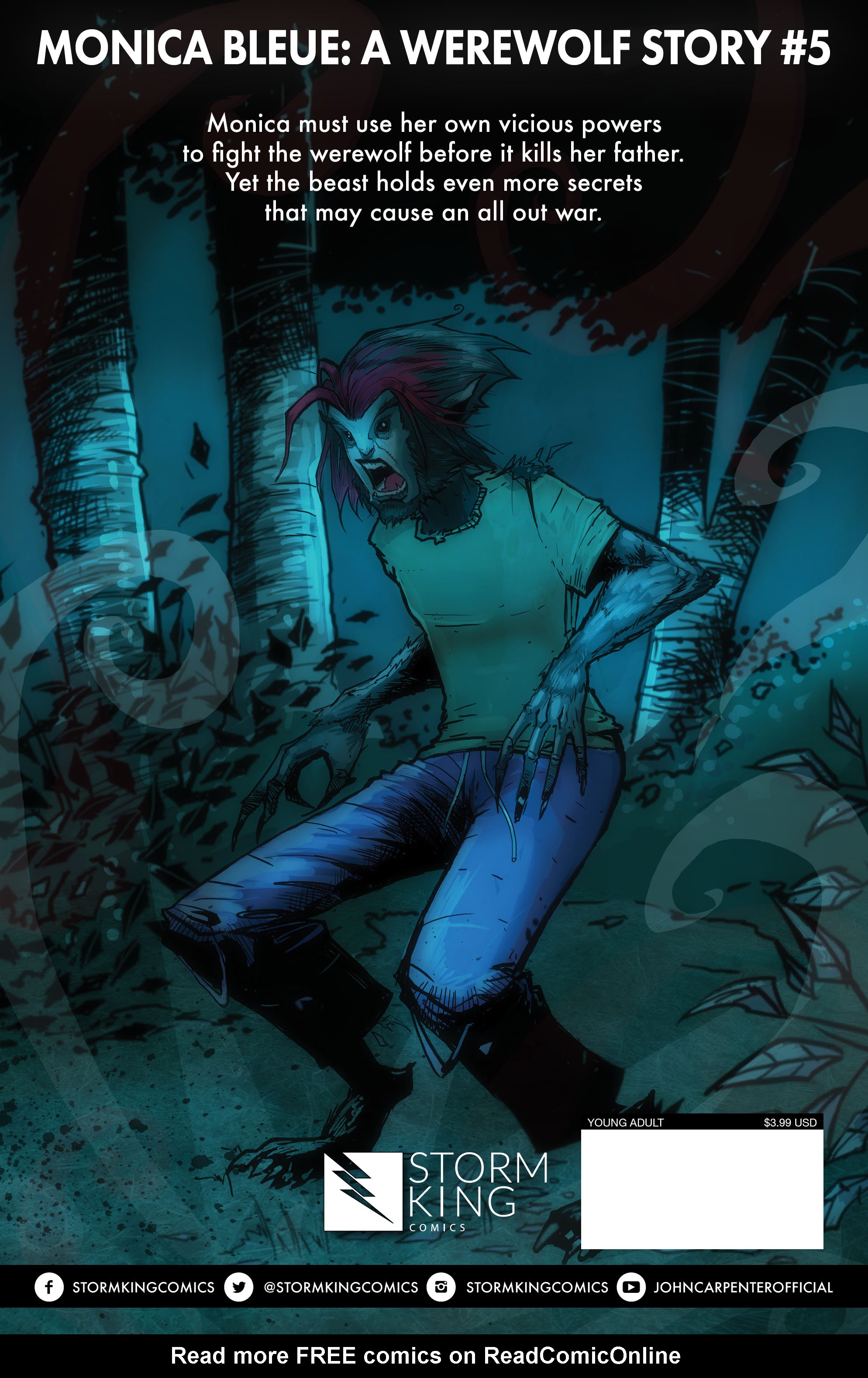 Read online John Carpenter Presents Storm Kids: Monica Bleue: A Werewolf Story comic -  Issue #5 - 28