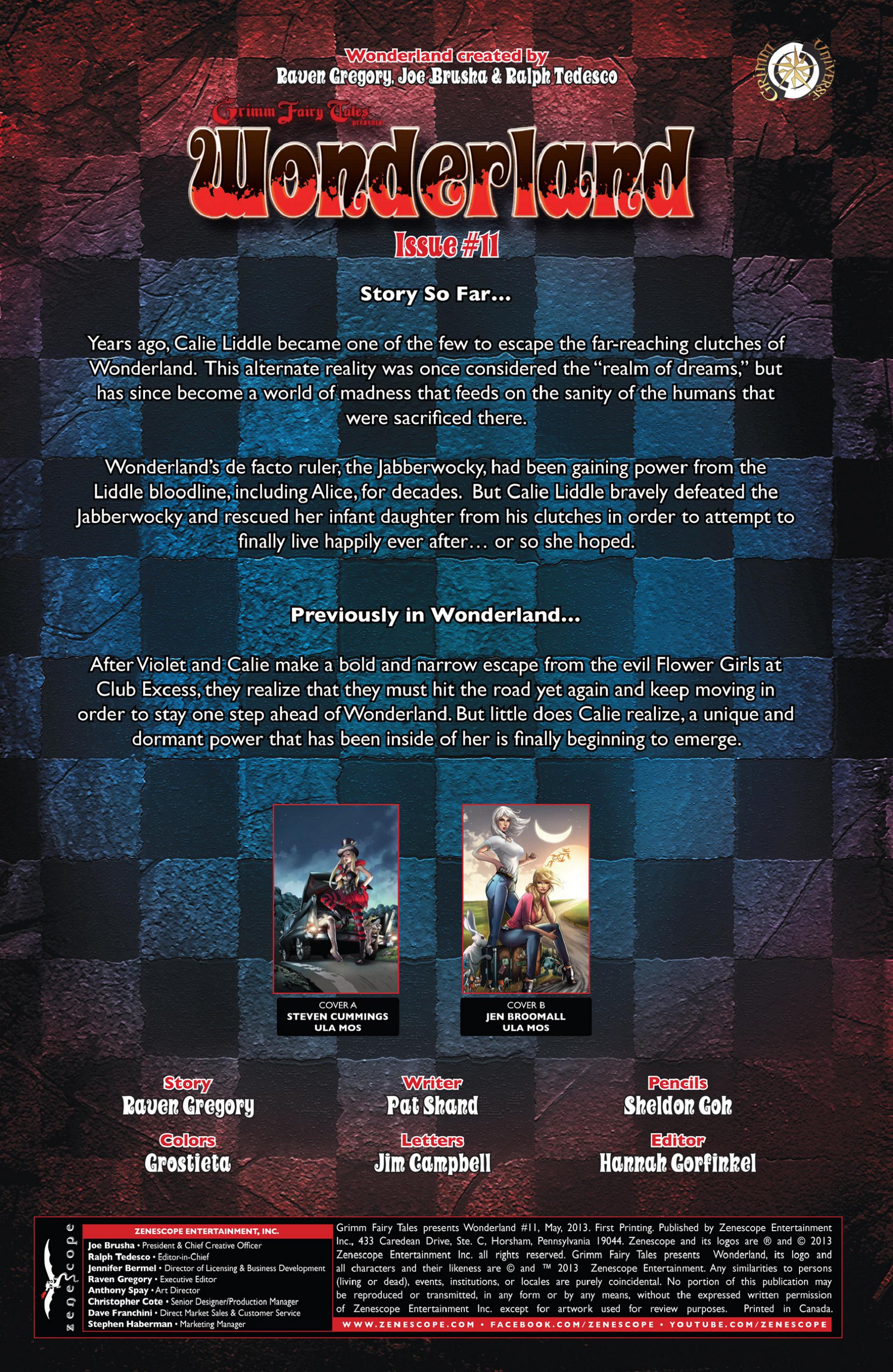 Read online Grimm Fairy Tales presents Wonderland comic -  Issue #11 - 2
