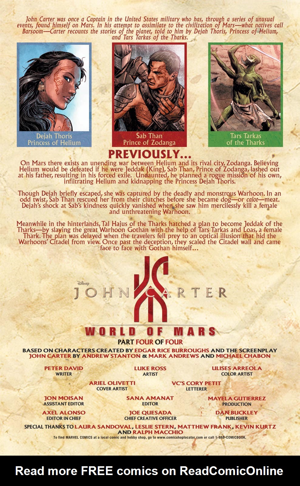 Read online John Carter: The World of Mars comic -  Issue #4 - 2