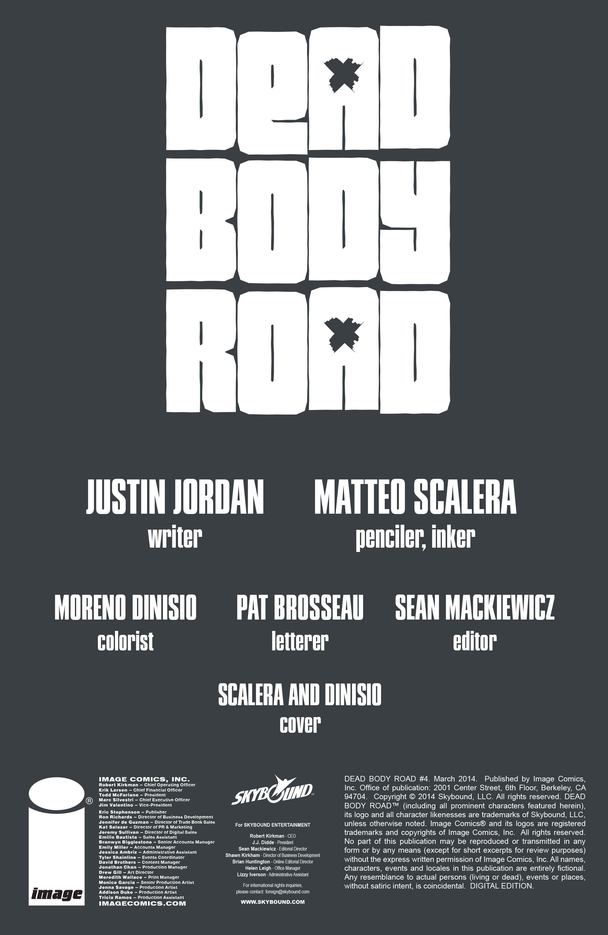 Read online Dead Body Road comic -  Issue #4 - 2