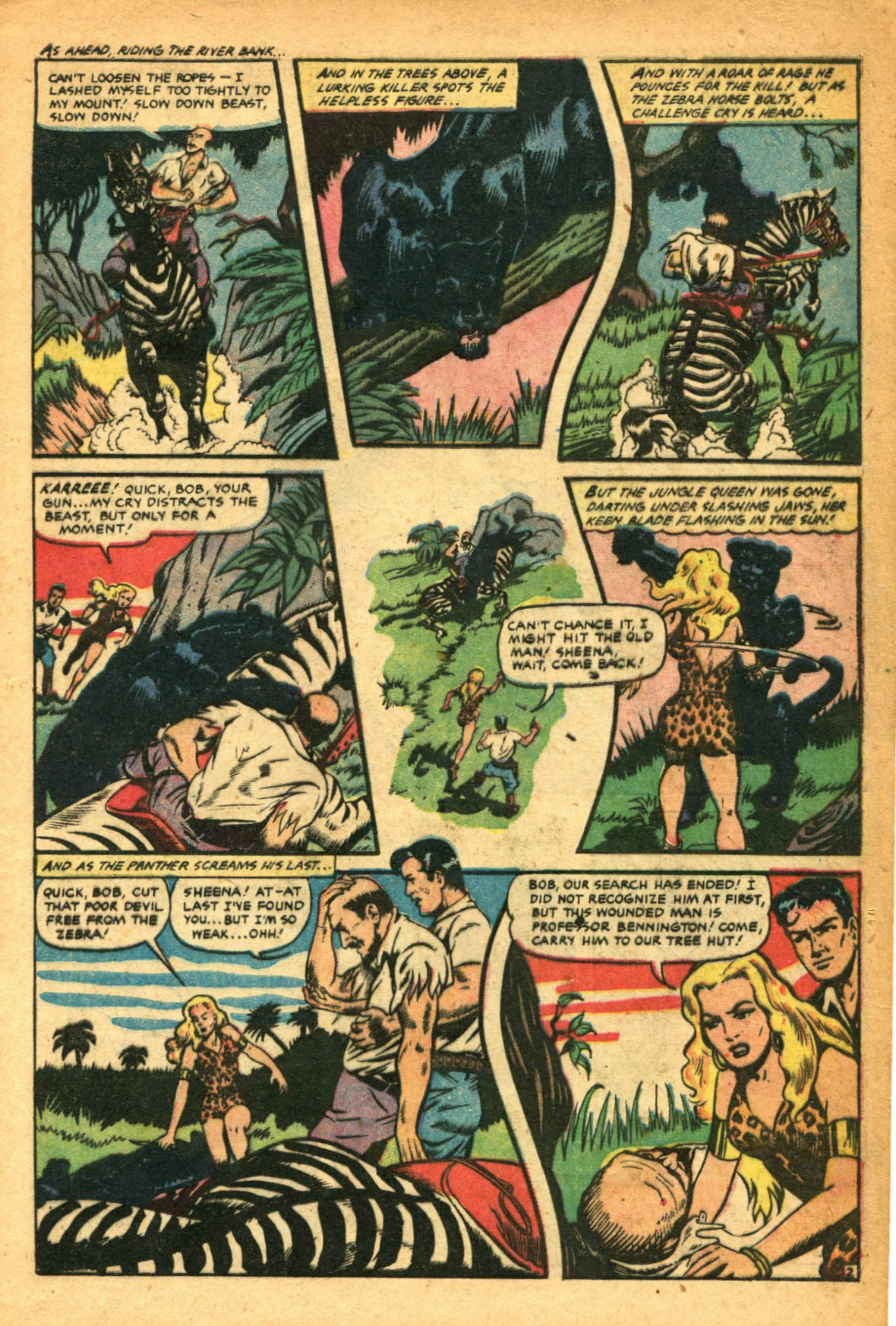 Read online Sheena, Queen of the Jungle (1942) comic -  Issue #14 - 5