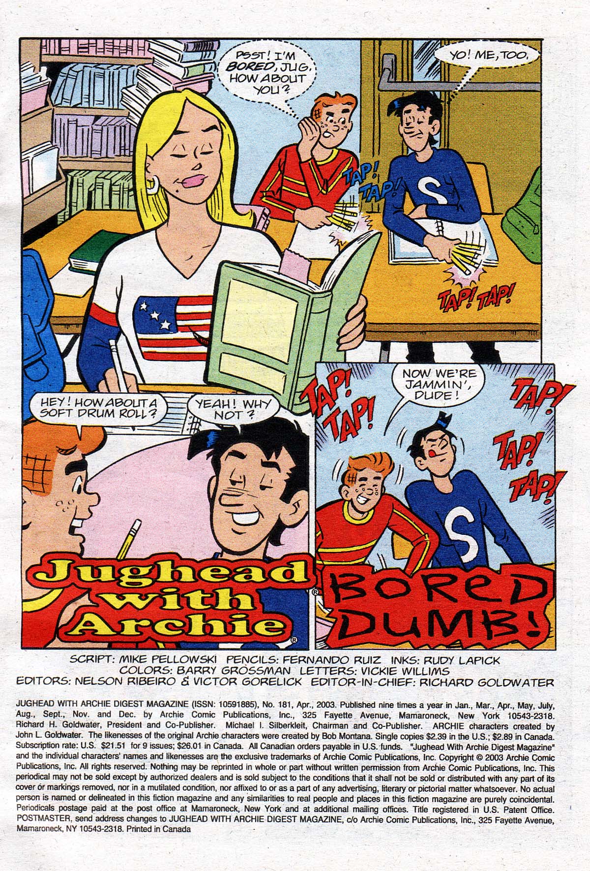 Read online Jughead with Archie Digest Magazine comic -  Issue #181 - 2