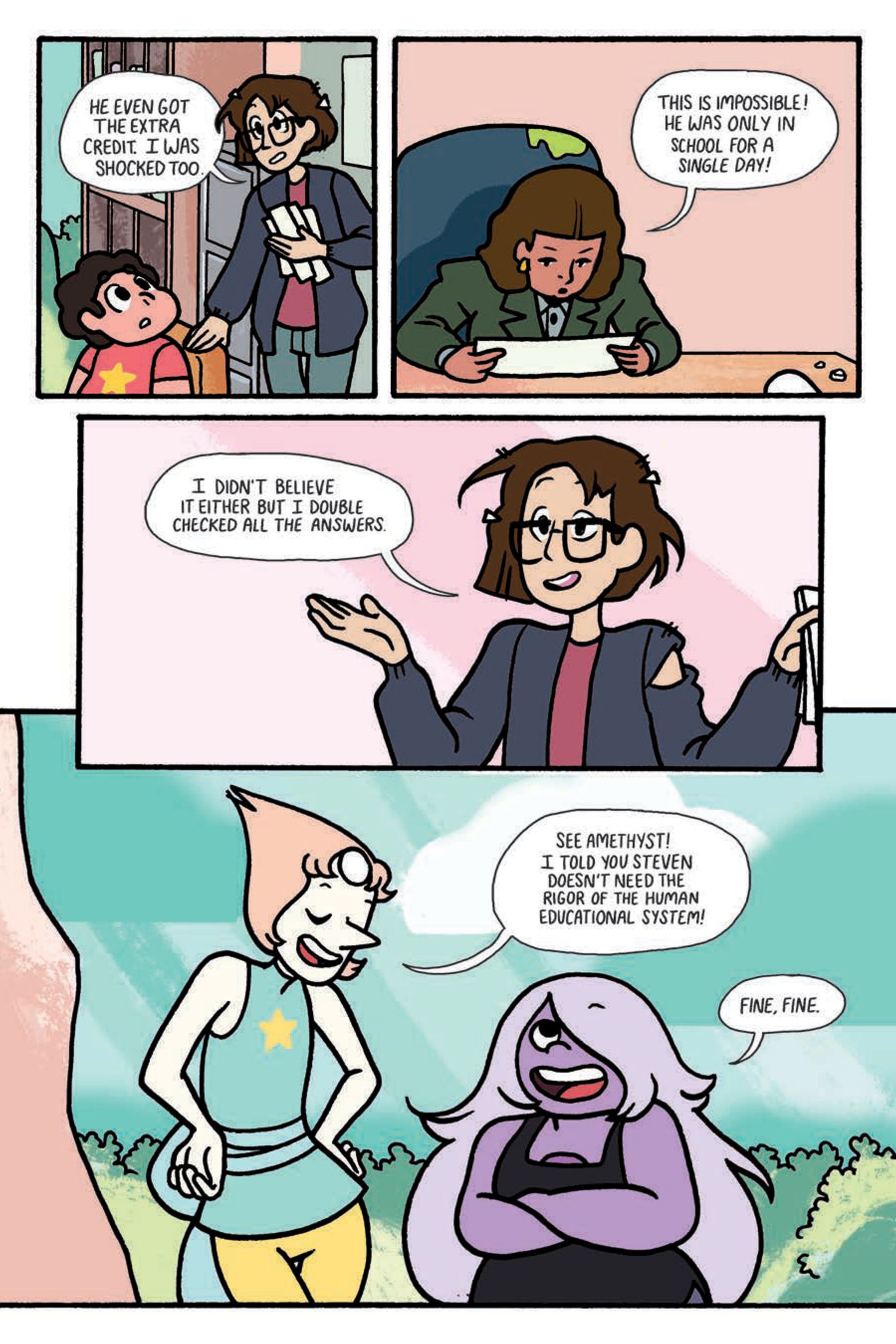 Read online Steven Universe: Too Cool For School comic -  Issue # TPB - 128