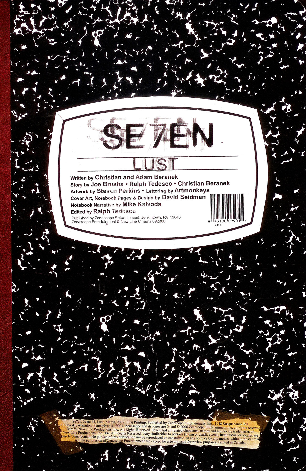 Read online Se7en comic -  Issue #4 - 3