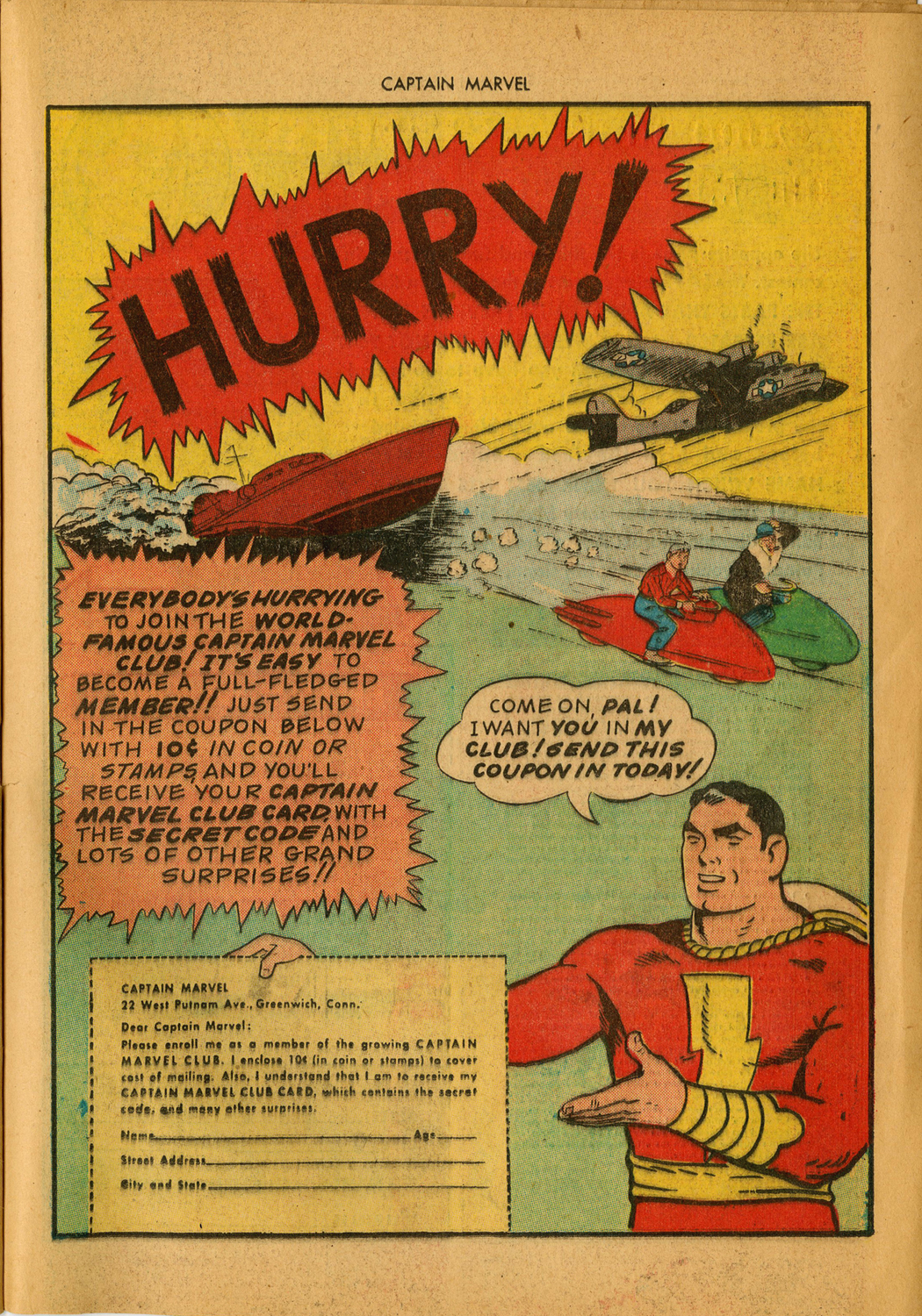 Read online Captain Marvel Adventures comic -  Issue #38 - 37