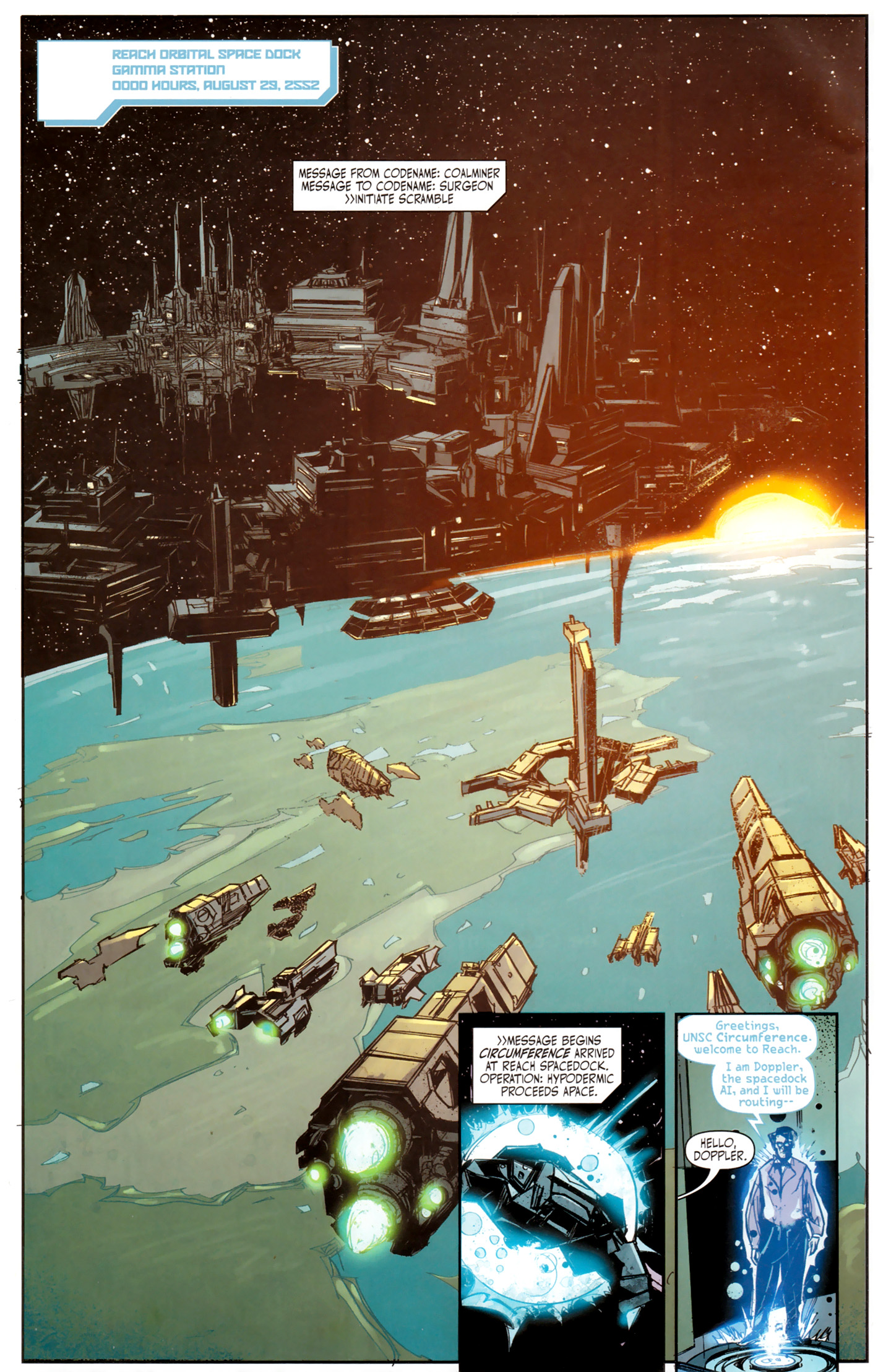 Read online Halo: Fall Of Reach - Invasion comic -  Issue #1 - 4