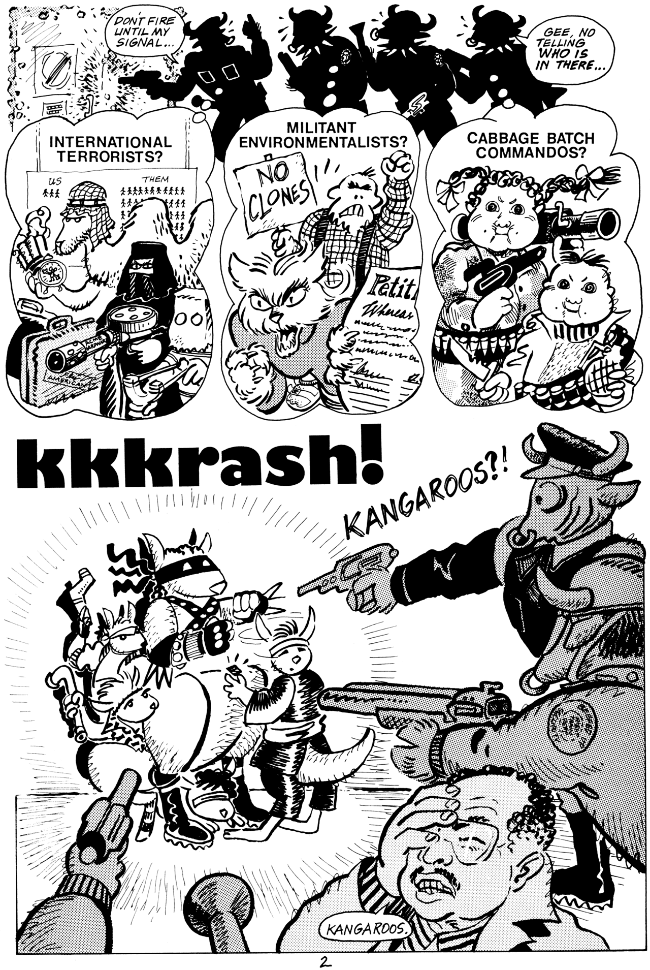 Read online Pre-Teen Dirty-Gene Kung-Fu Kangaroos comic -  Issue #1 - 4