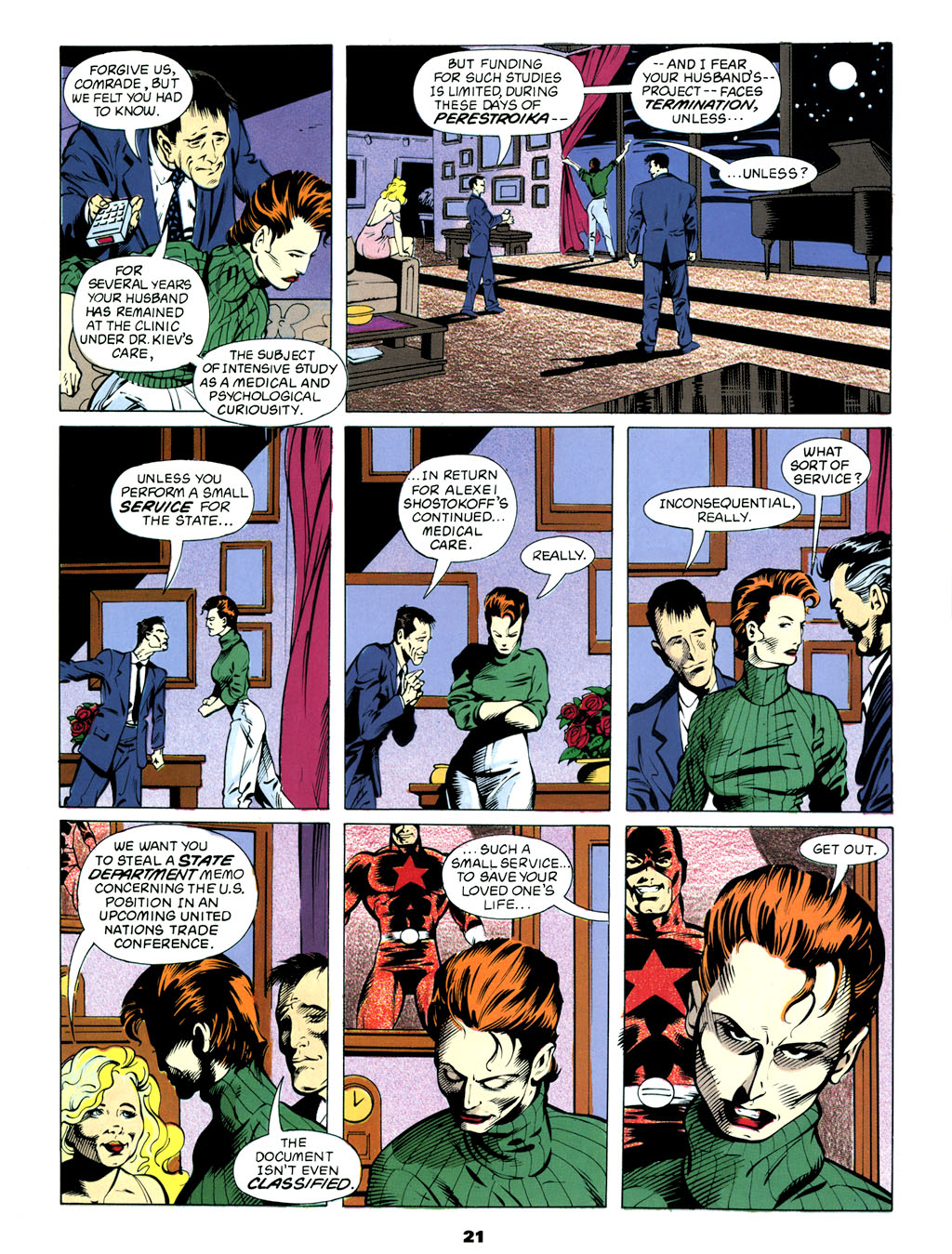 Read online Marvel Graphic Novel comic -  Issue #61 - Black Widow - The Coldest War - 22