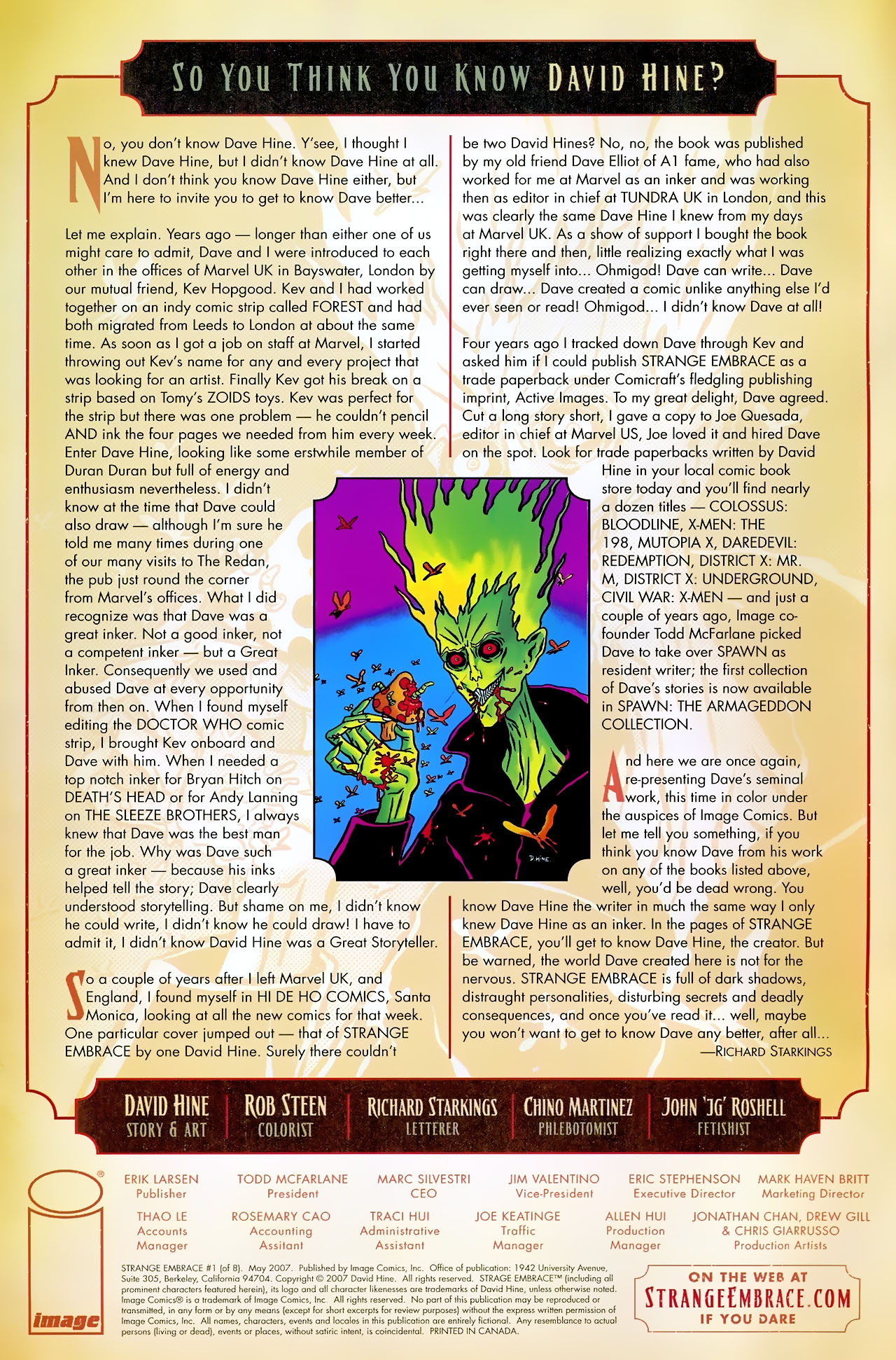 Read online Strange Embrace comic -  Issue #1 - 2