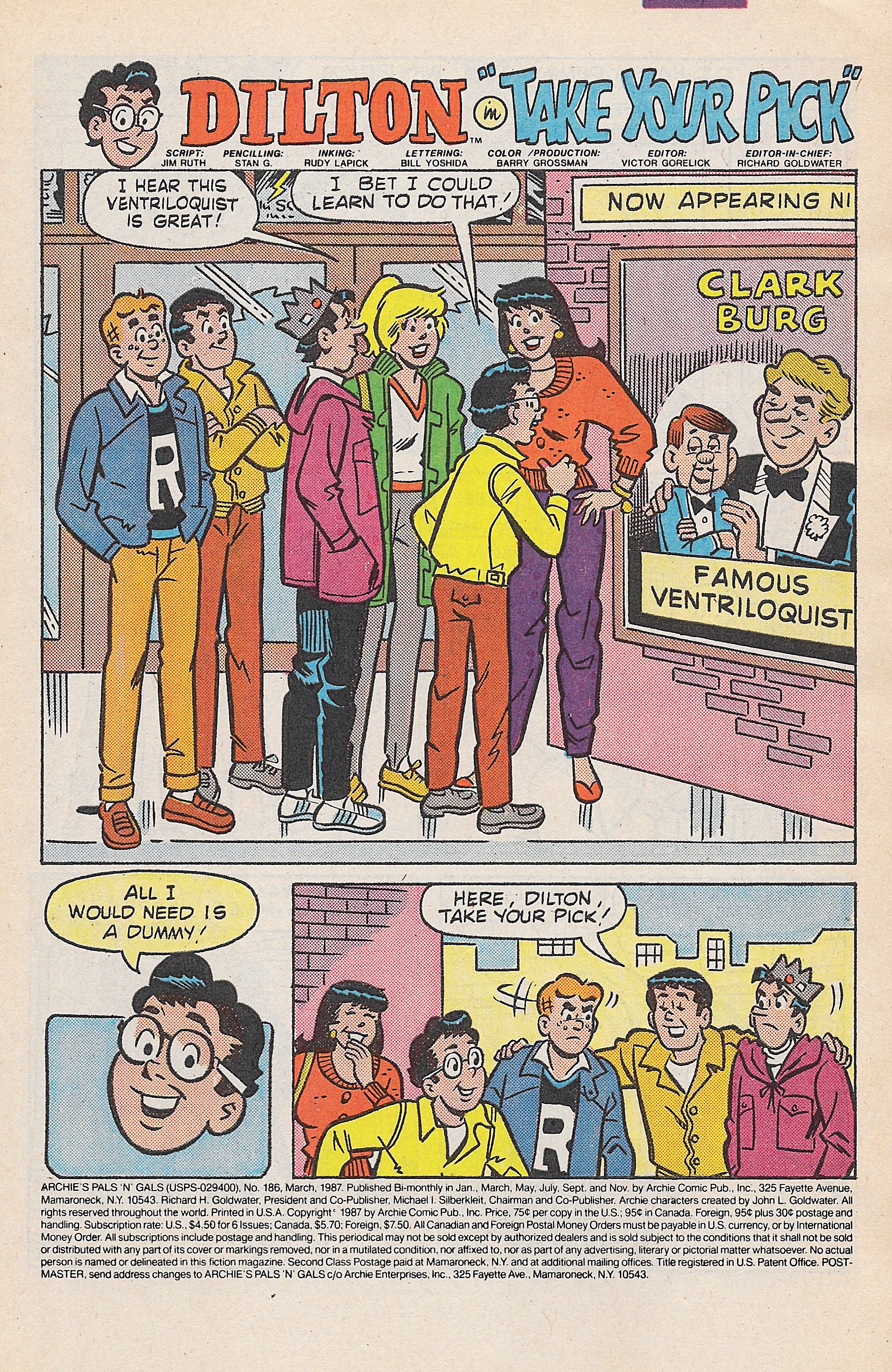 Read online Archie's Pals 'N' Gals (1952) comic -  Issue #186 - 3