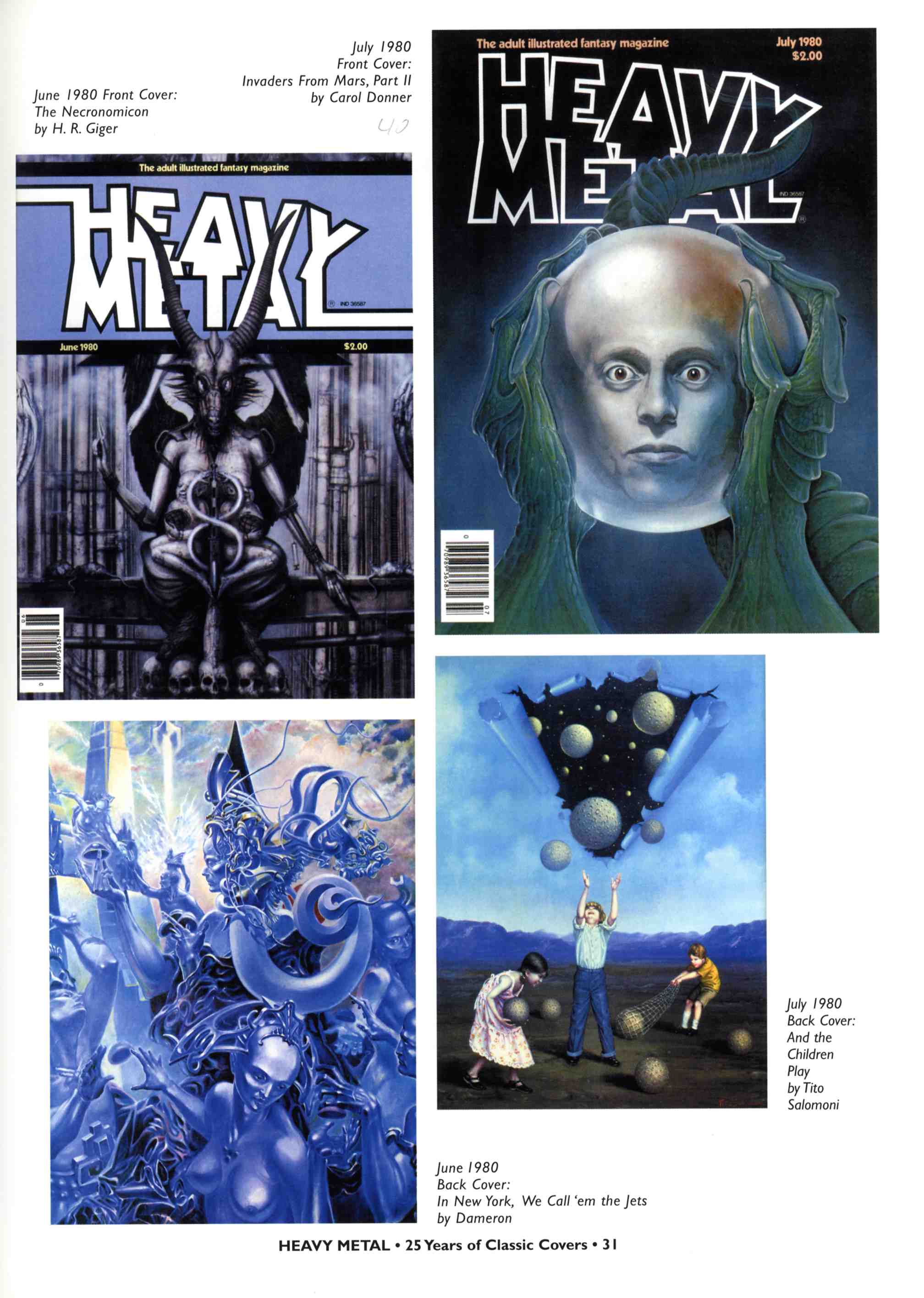 Read online Heavy Metal: 25 Years of Classic Covers comic -  Issue # TPB - 37