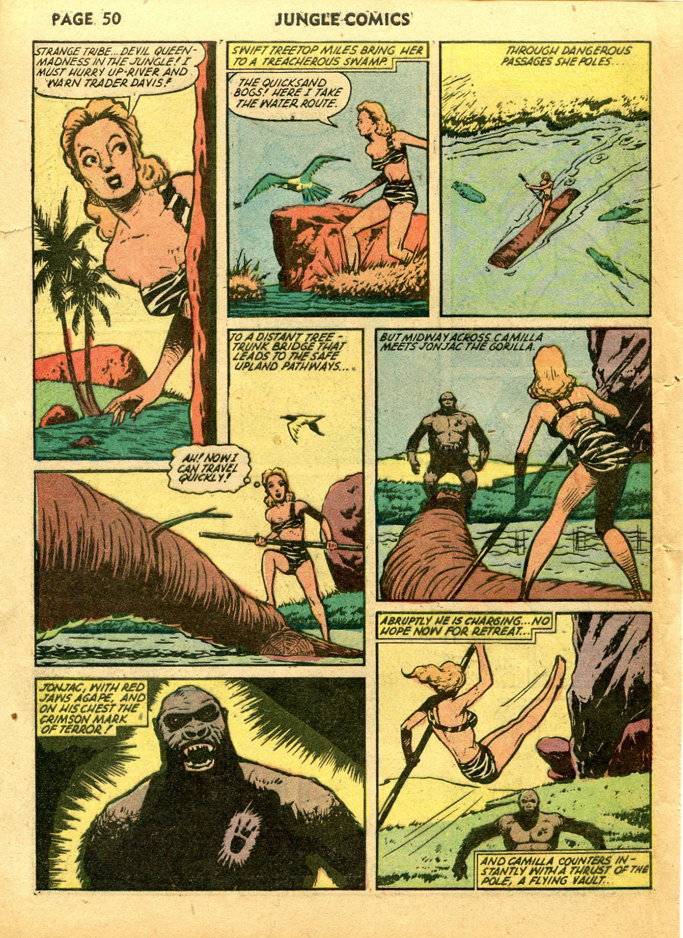 Read online Jungle Comics comic -  Issue #39 - 52