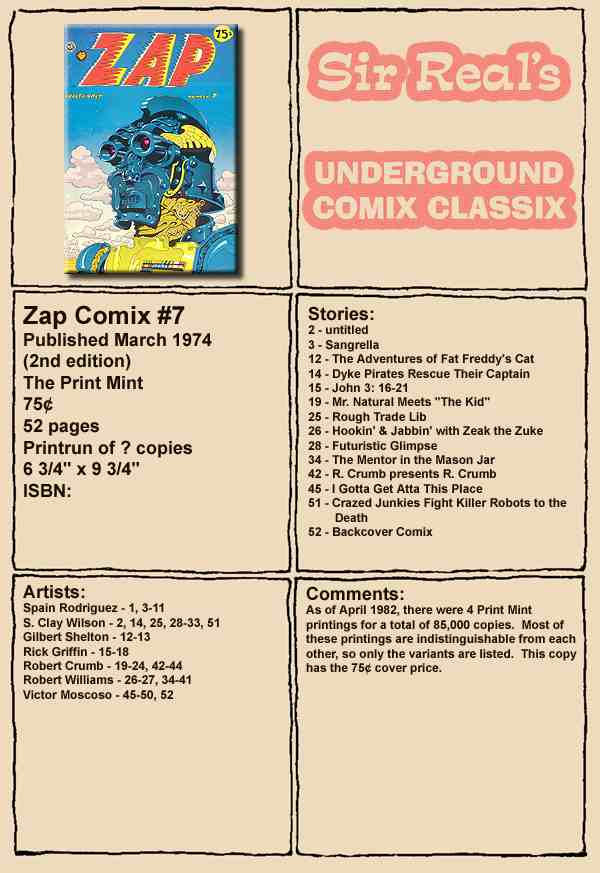 Read online Zap Comix comic -  Issue #7 - 52