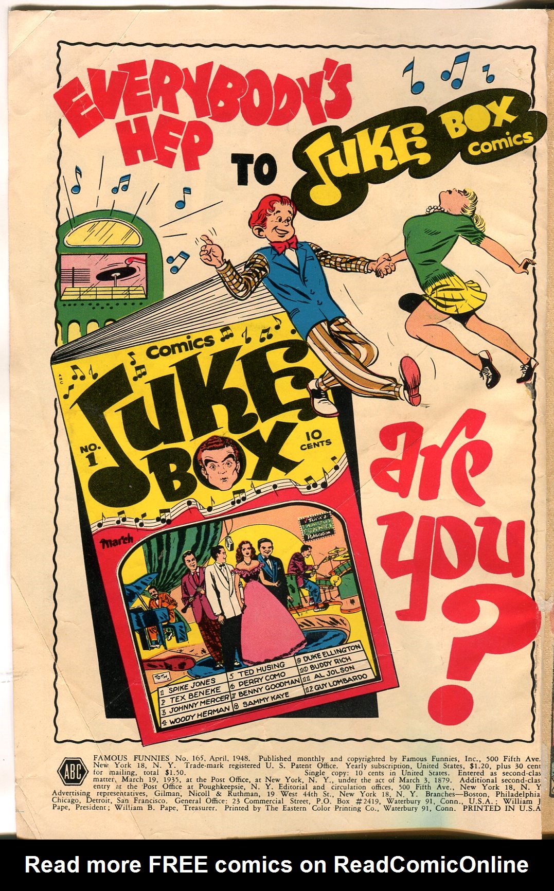 Read online Famous Funnies comic -  Issue #165 - 2