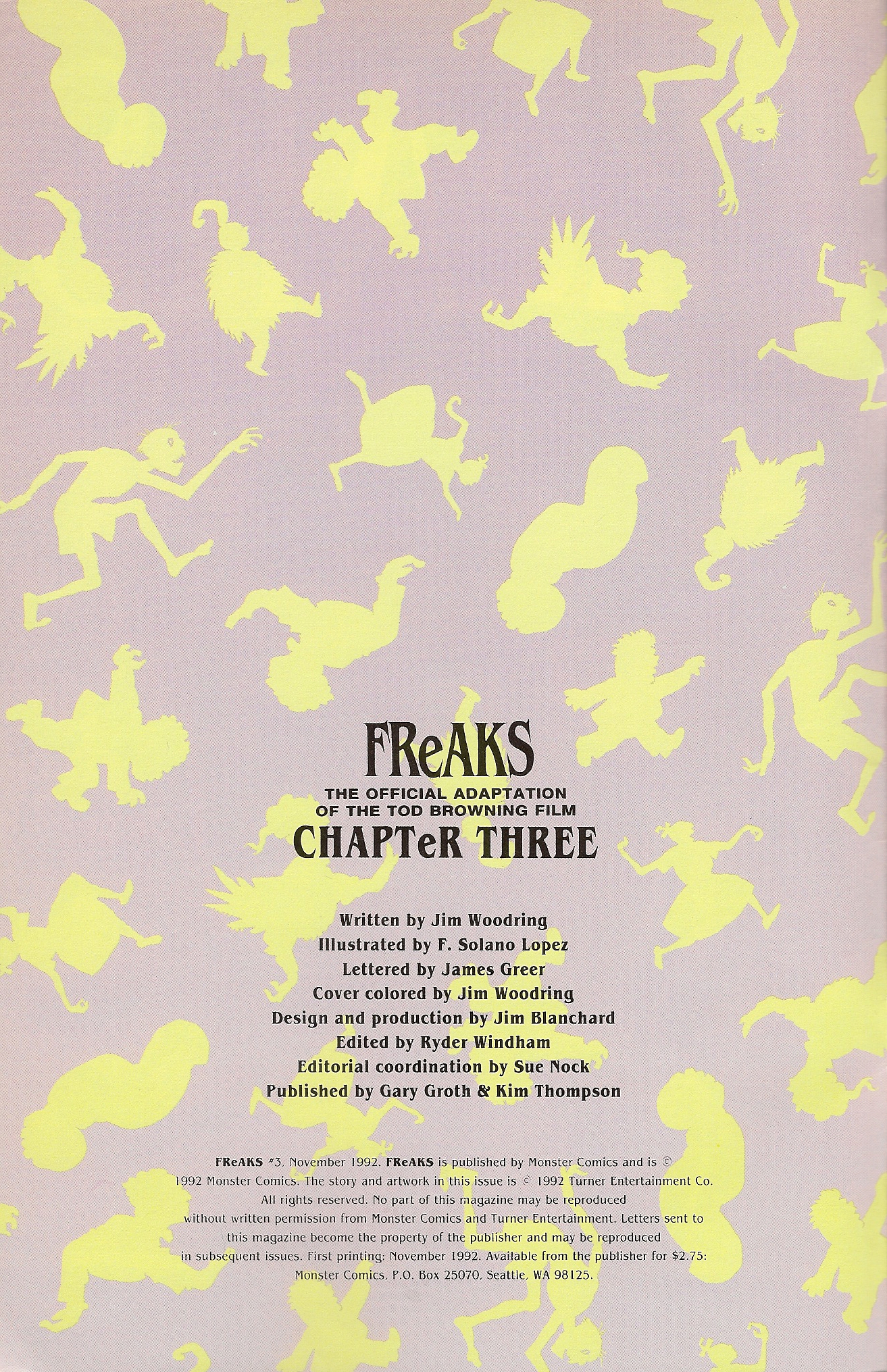 Read online Freaks comic -  Issue #3 - 2