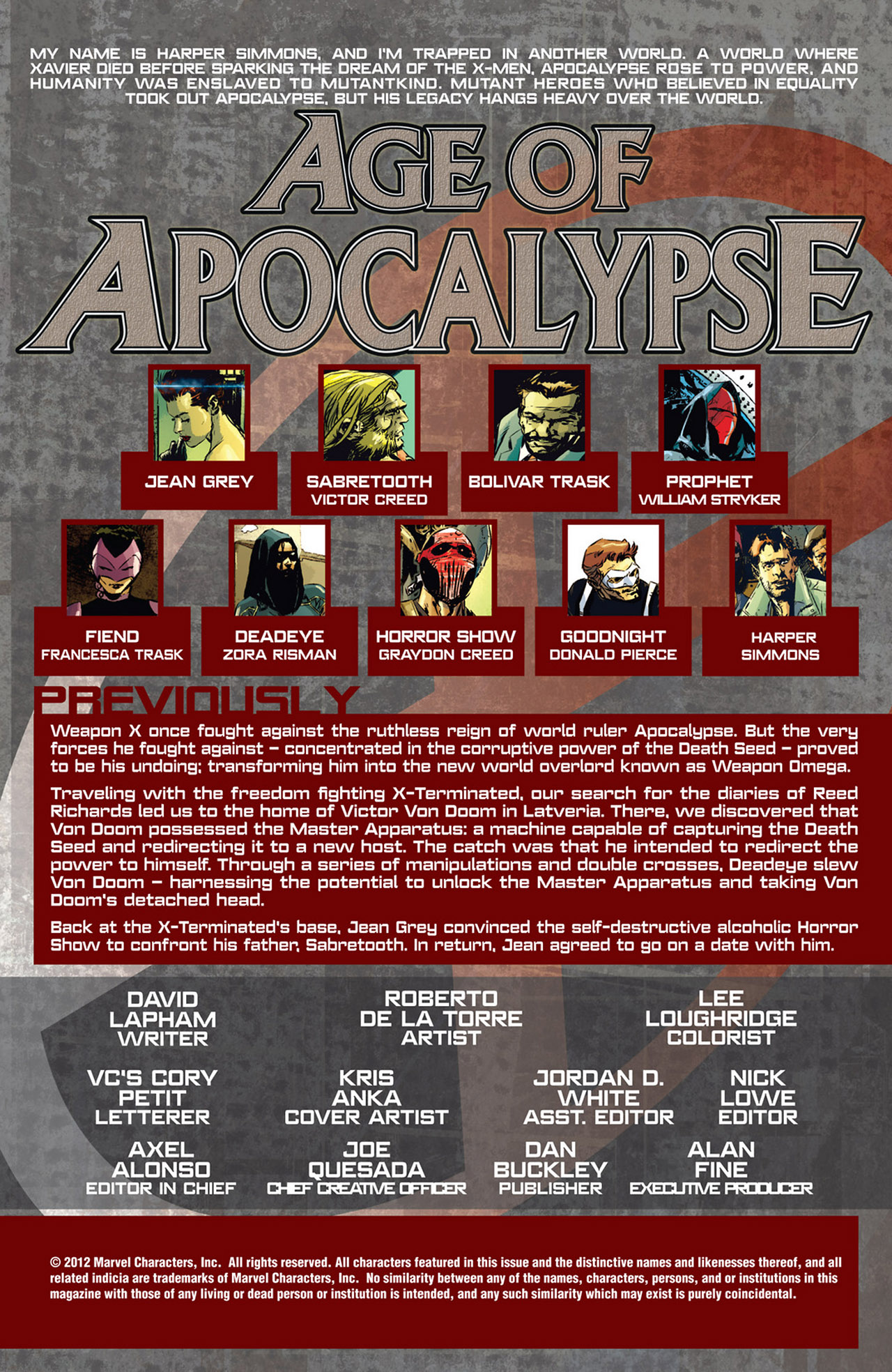 Read online Age of Apocalypse (2012) comic -  Issue #9 - 2