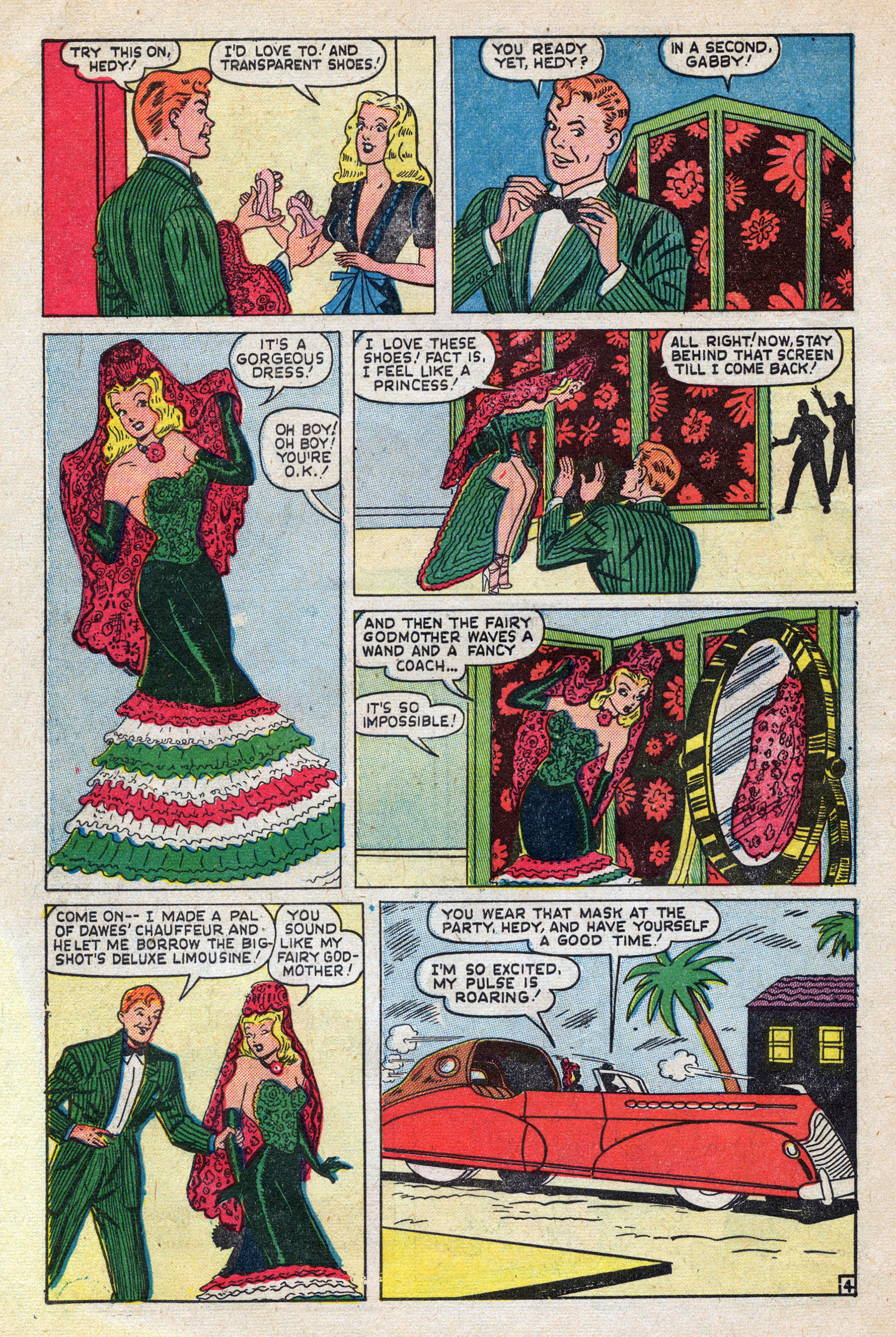 Read online Hedy Of Hollywood Comics comic -  Issue #40 - 6