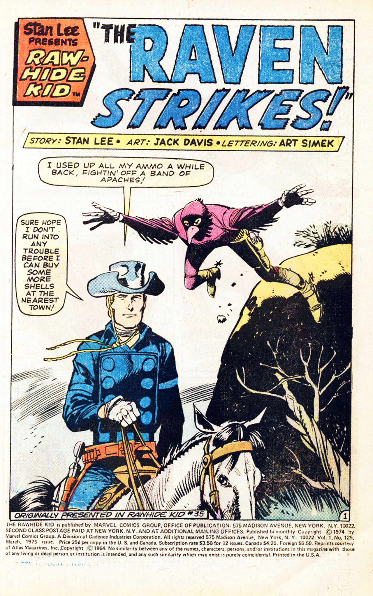 Read online The Rawhide Kid comic -  Issue #125 - 3
