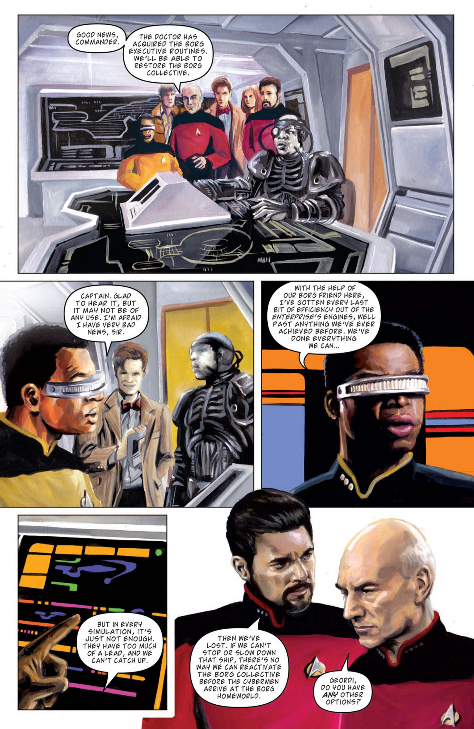 Read online Star Trek: The Next Generation/Doctor Who: Assimilation² comic -  Issue #7 - 12