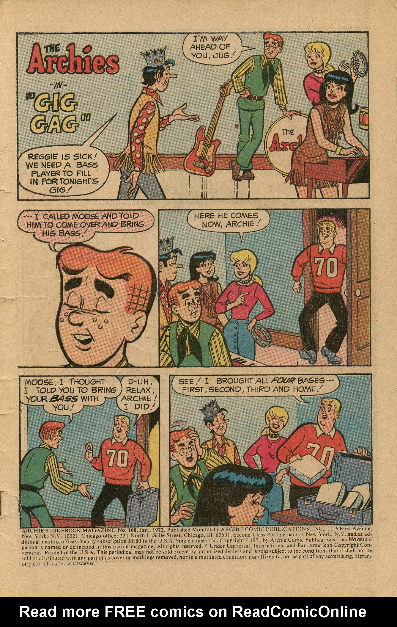 Read online Archie's Joke Book Magazine comic -  Issue #168 - 3