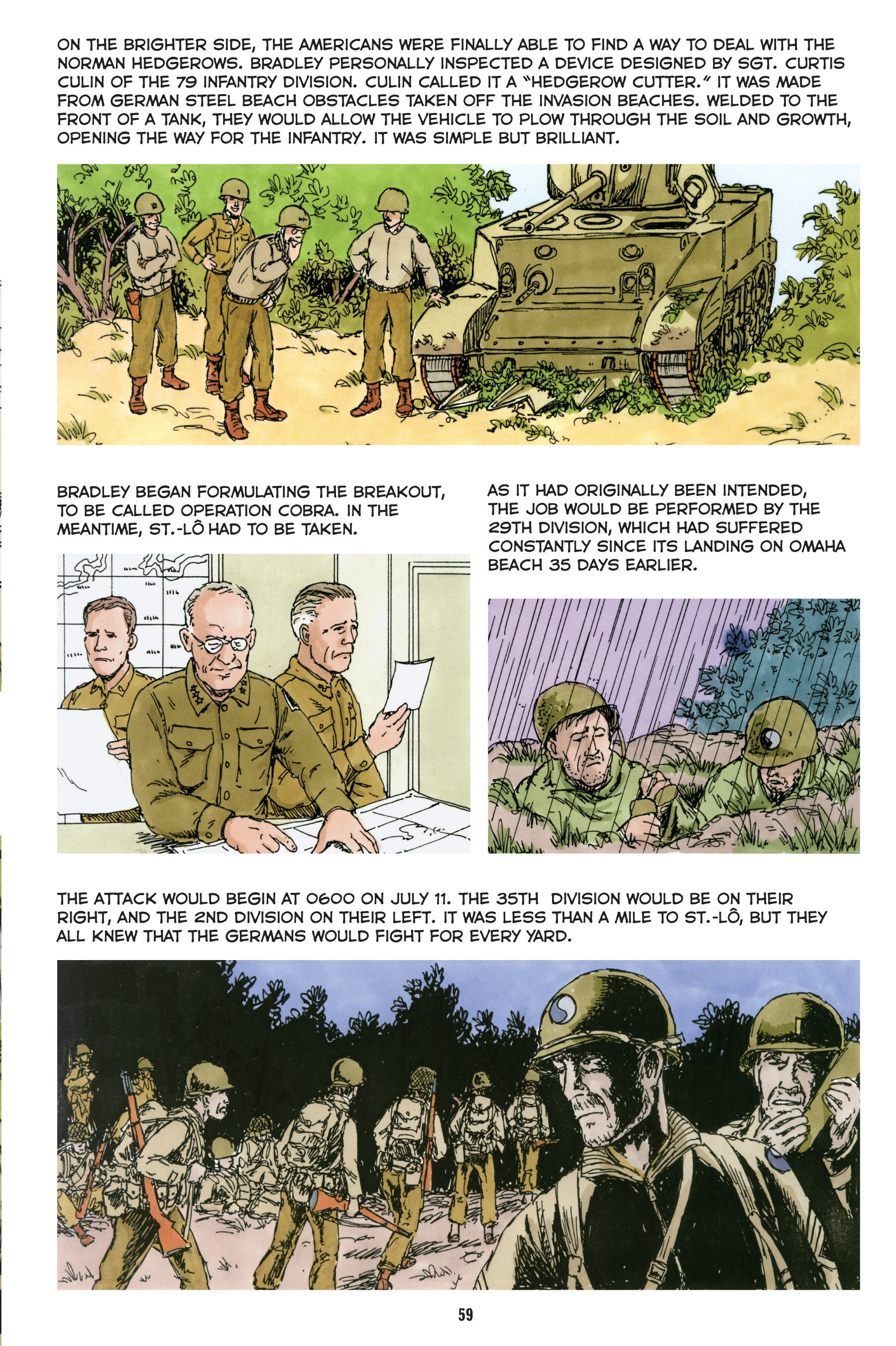 Read online Normandy: A Graphic History of D-Day, the Allied Invasion of Hitler's Fortress Europe comic -  Issue # TPB - 60