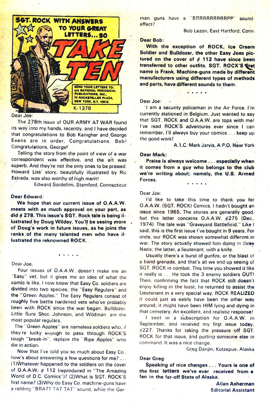 Read online Our Army at War (1952) comic -  Issue #282 - 31