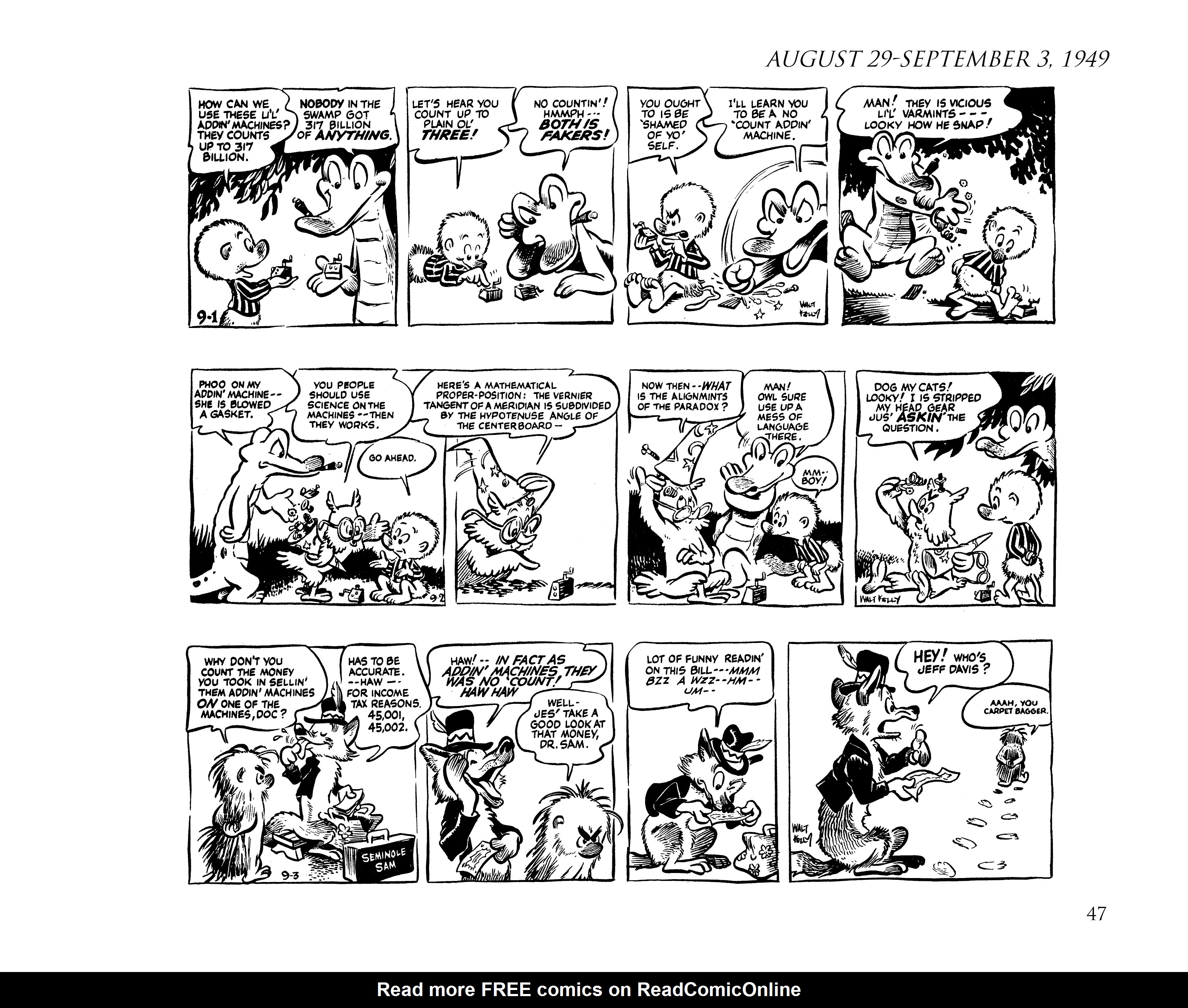 Read online Pogo by Walt Kelly: The Complete Syndicated Comic Strips comic -  Issue # TPB 1 (Part 1) - 65