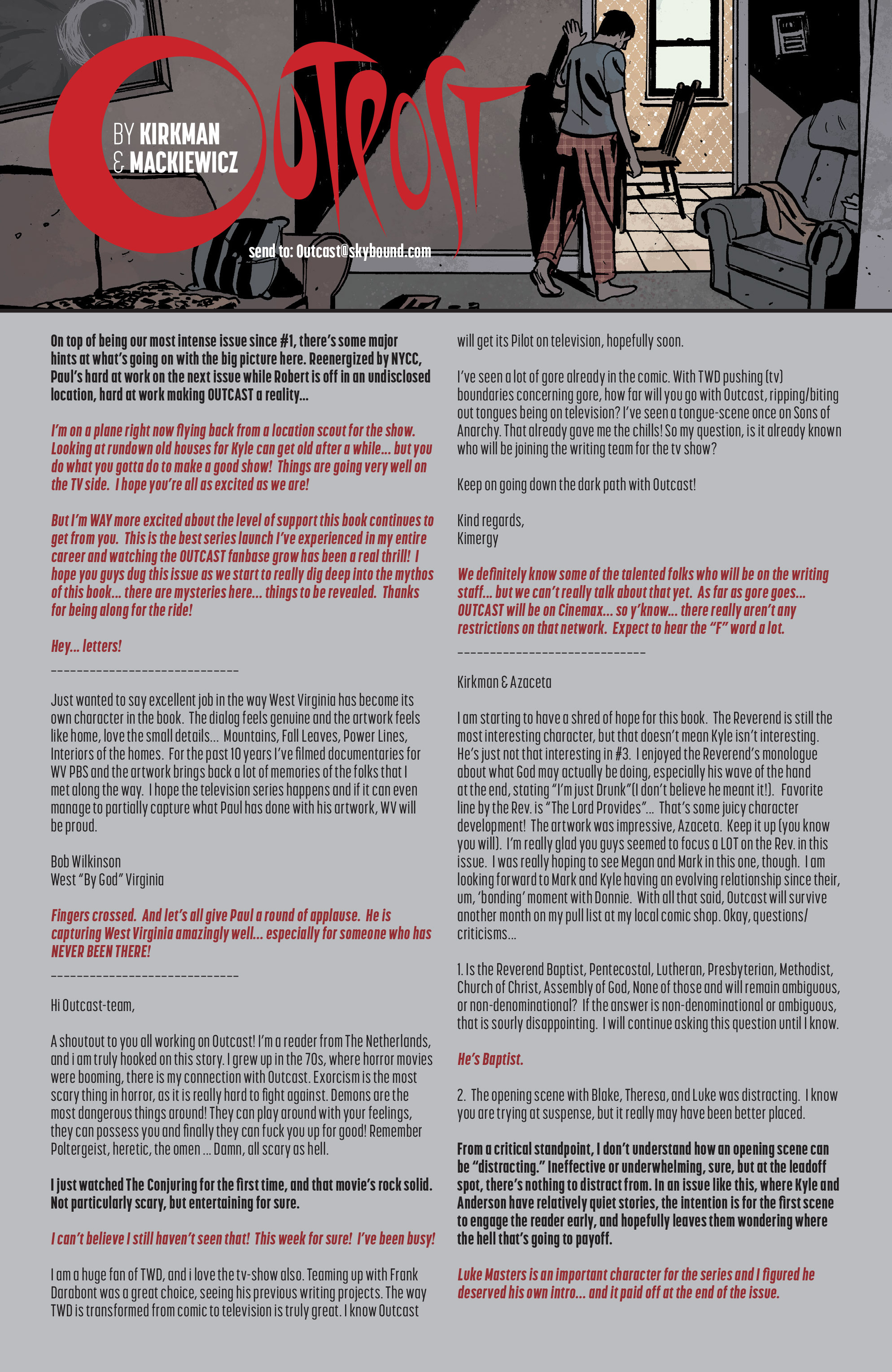 Read online Outcast by Kirkman & Azaceta comic -  Issue #5 - 23