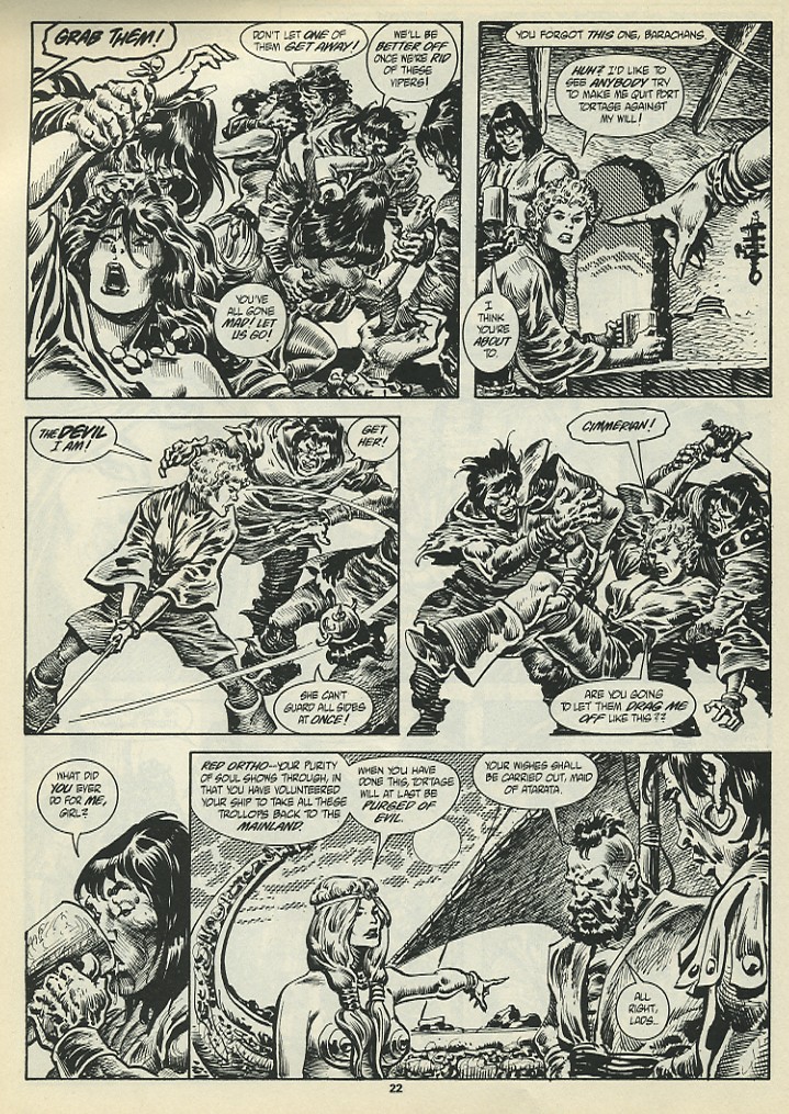Read online The Savage Sword Of Conan comic -  Issue #198 - 24