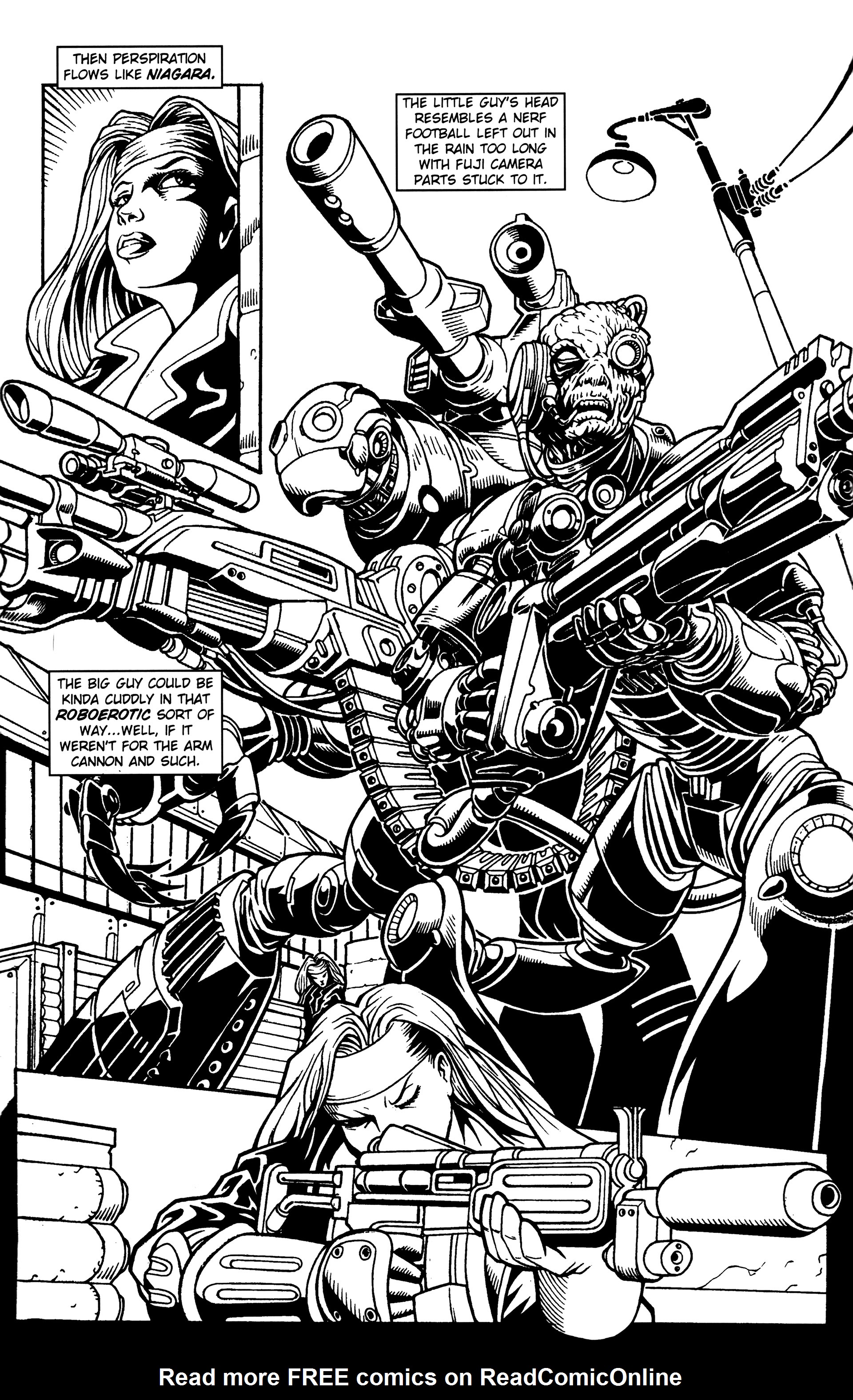 Read online Warrior Nun: Black & White comic -  Issue #18 - 4