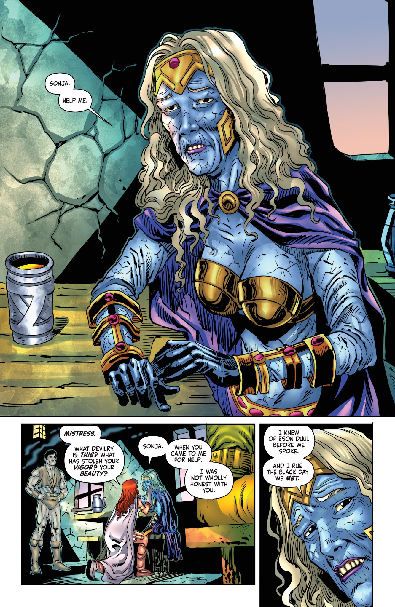 Read online Red Sonja/Tarzan comic -  Issue #4 - 16