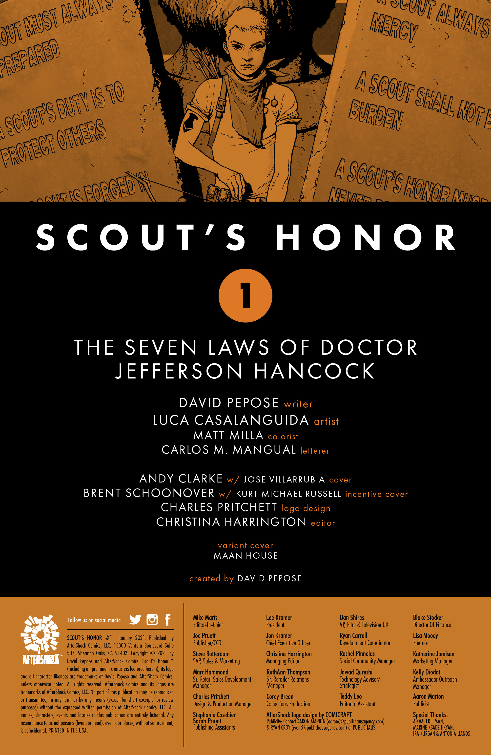 Read online Scout's Honor comic -  Issue #1 - 2
