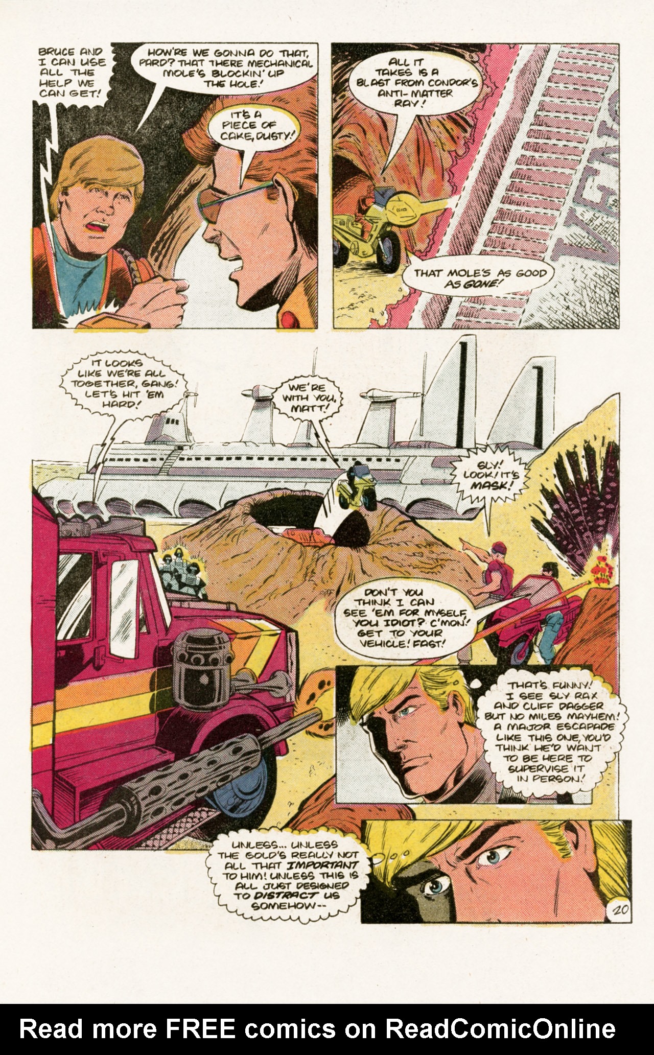 Read online MASK comic -  Issue #1 - 21