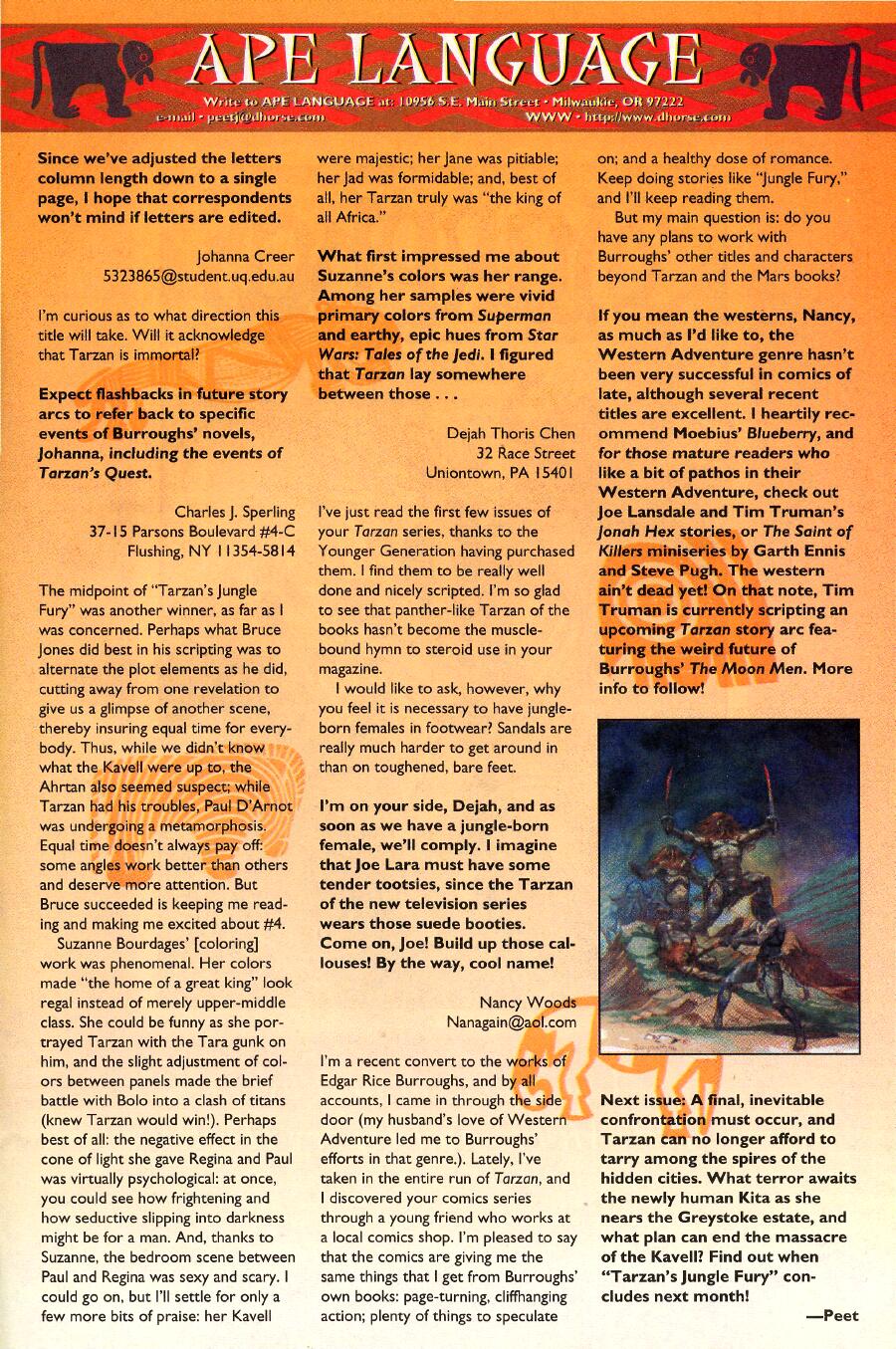 Read online Tarzan (1996) comic -  Issue #5 - 27