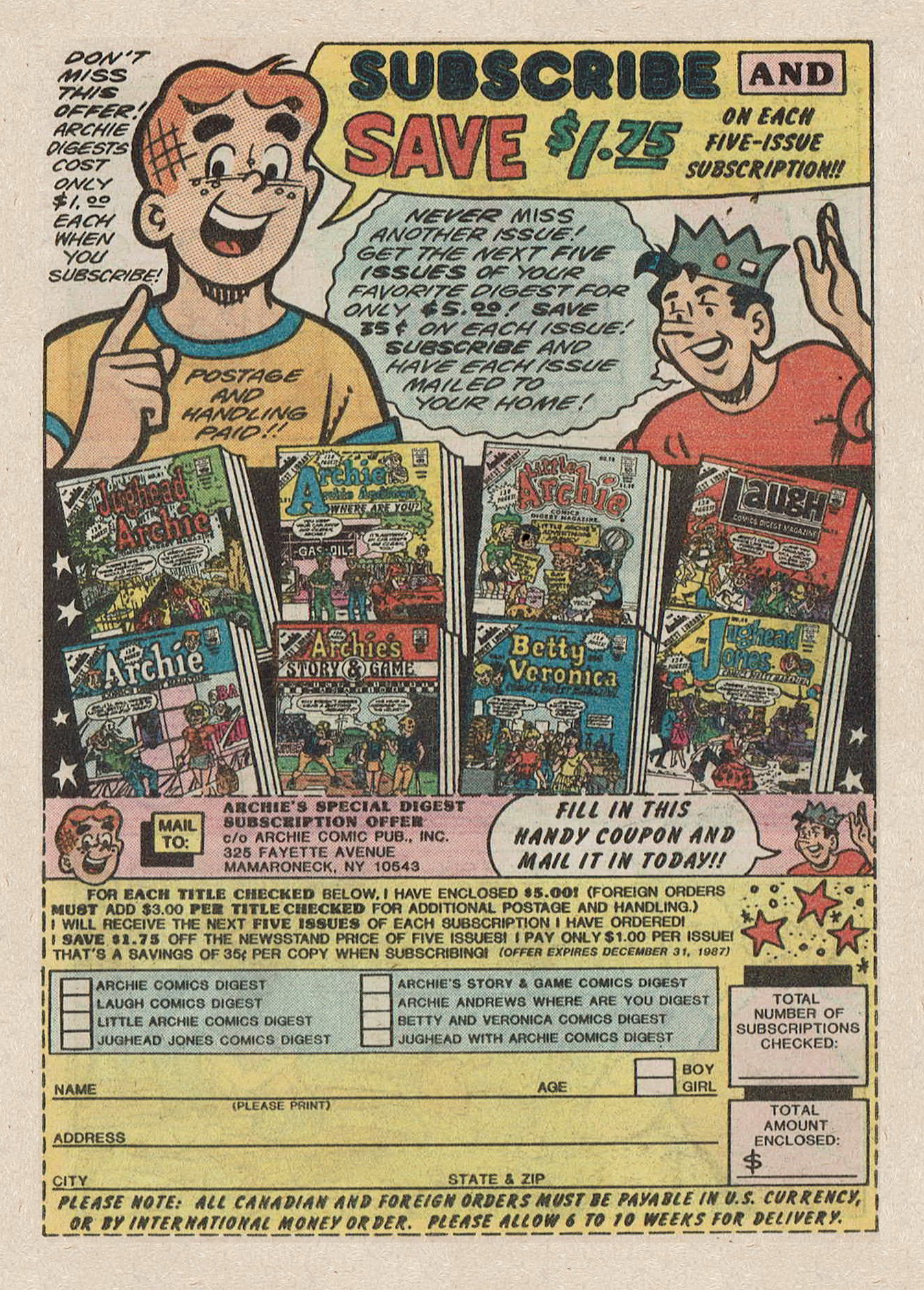 Read online Betty and Veronica Digest Magazine comic -  Issue #26 - 105