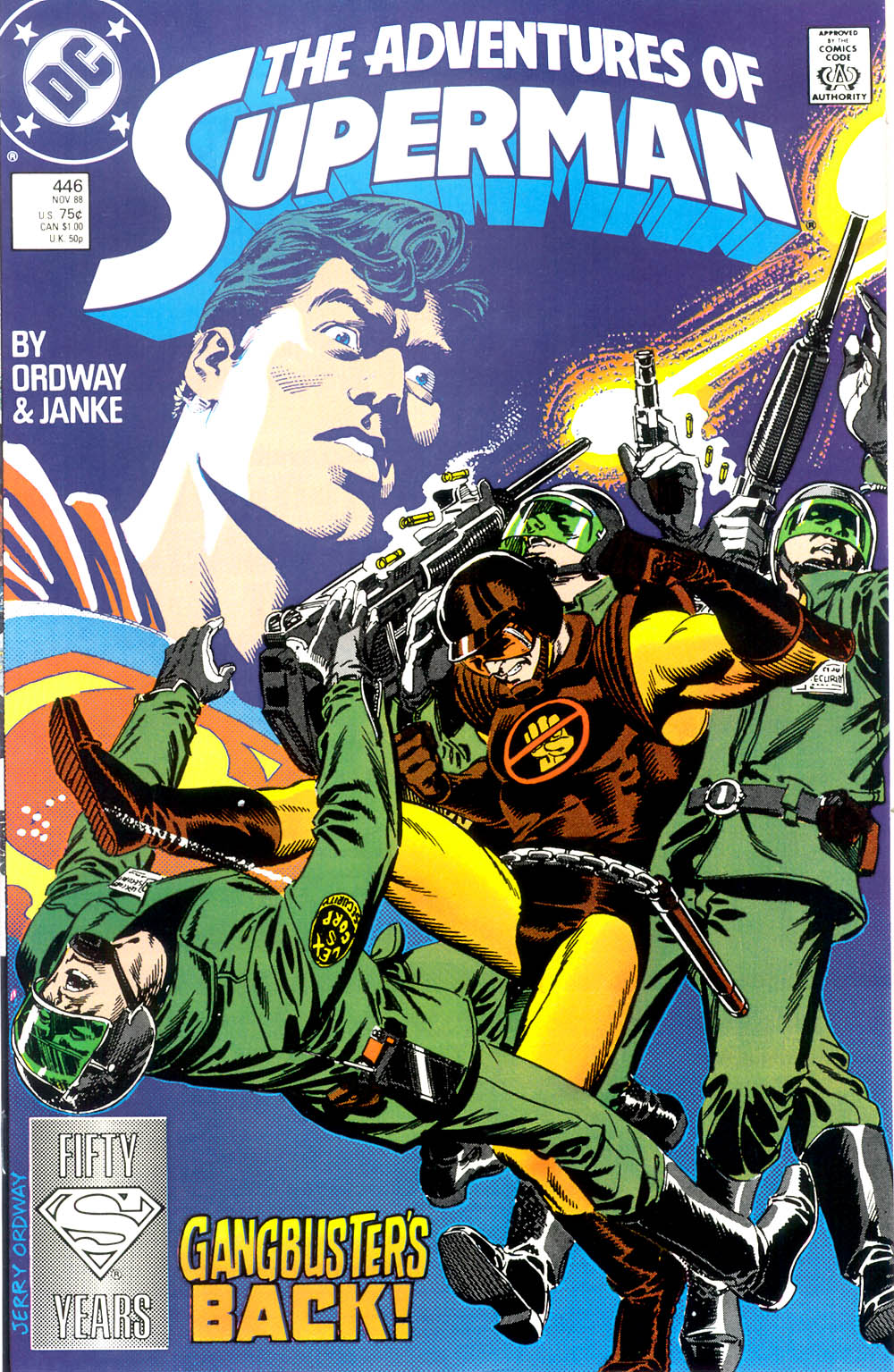 Read online Adventures of Superman (1987) comic -  Issue #446 - 1