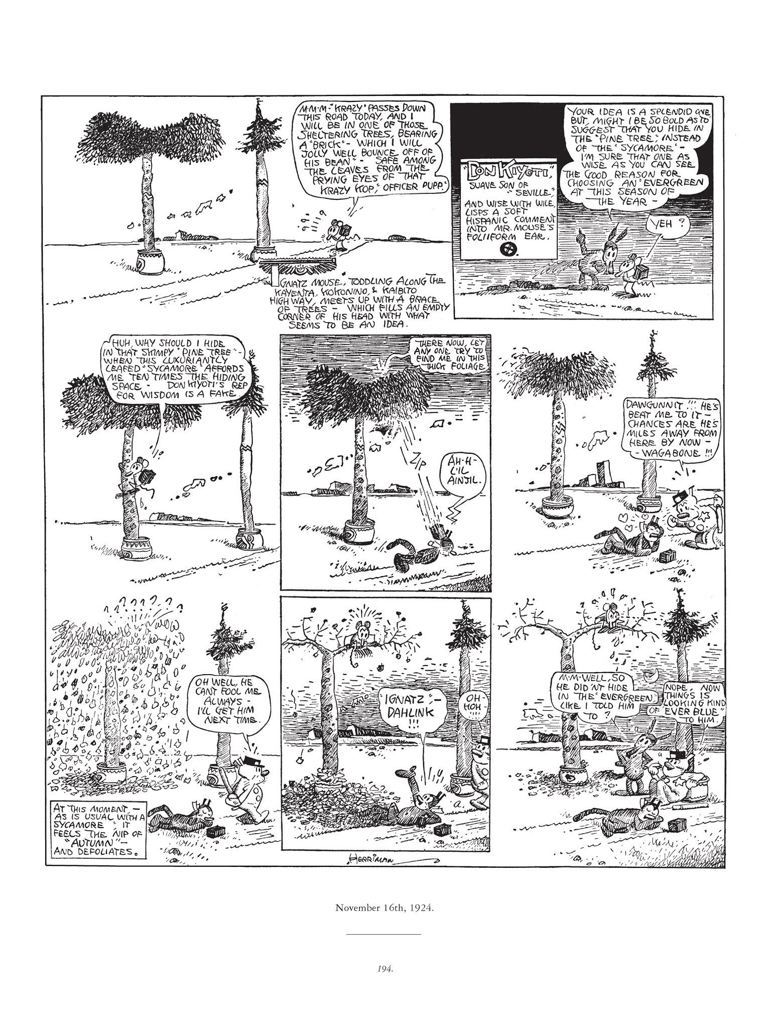 Read online Krazy & Ignatz comic -  Issue # TPB 3 - 194