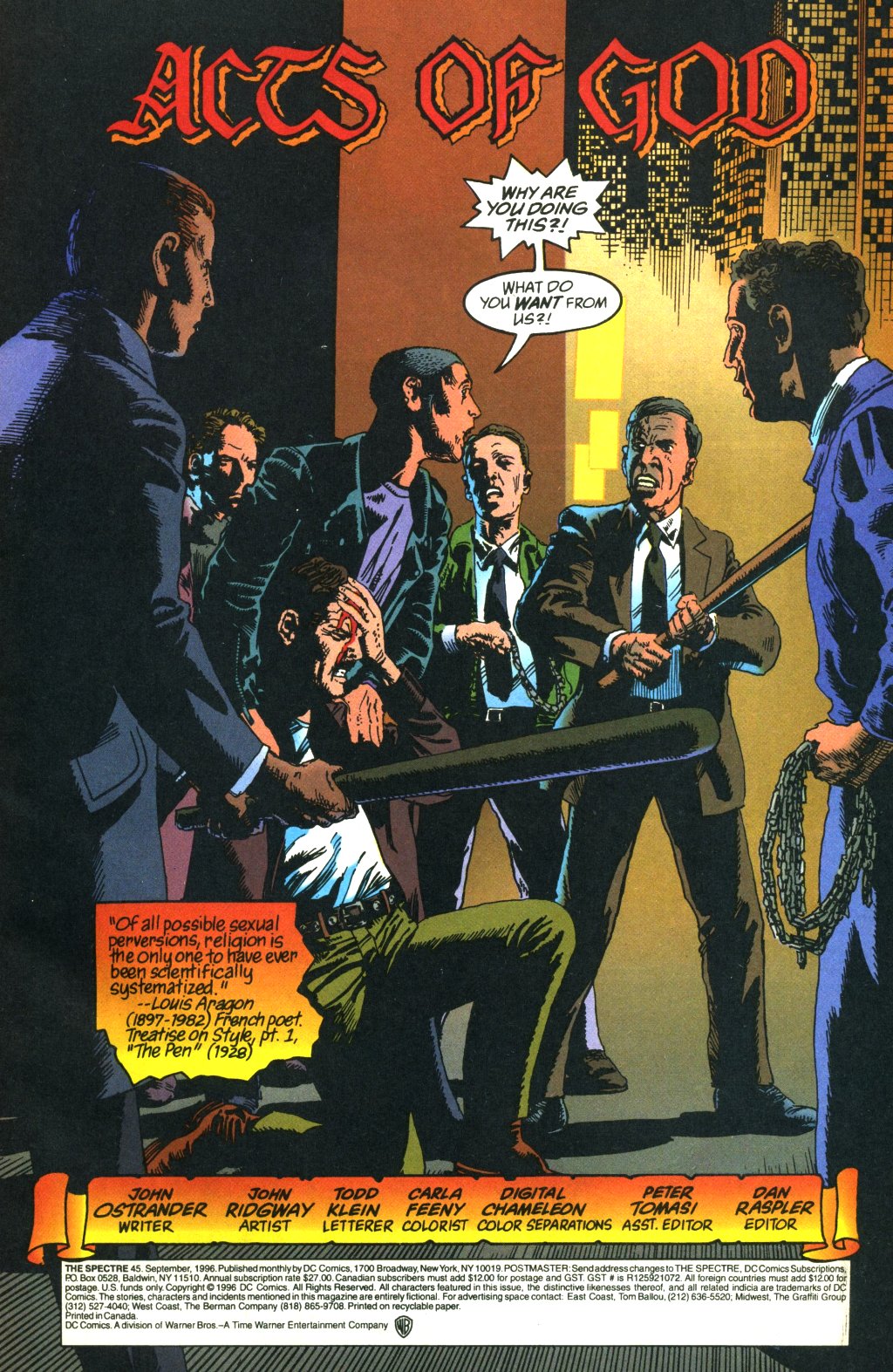 Read online The Spectre (1992) comic -  Issue #45 - 2