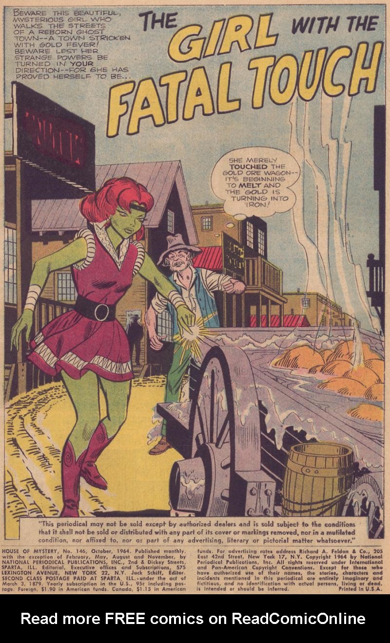 Read online House of Mystery (1951) comic -  Issue #146 - 3