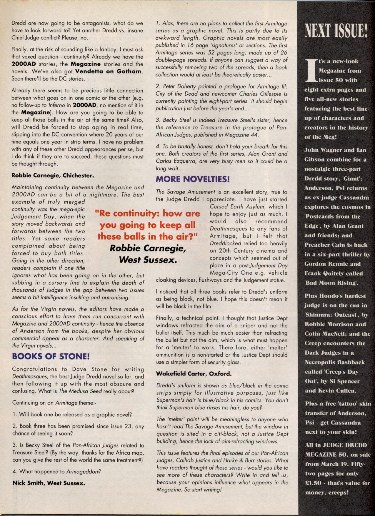 Read online Judge Dredd: The Megazine (vol. 2) comic -  Issue #49 - 42