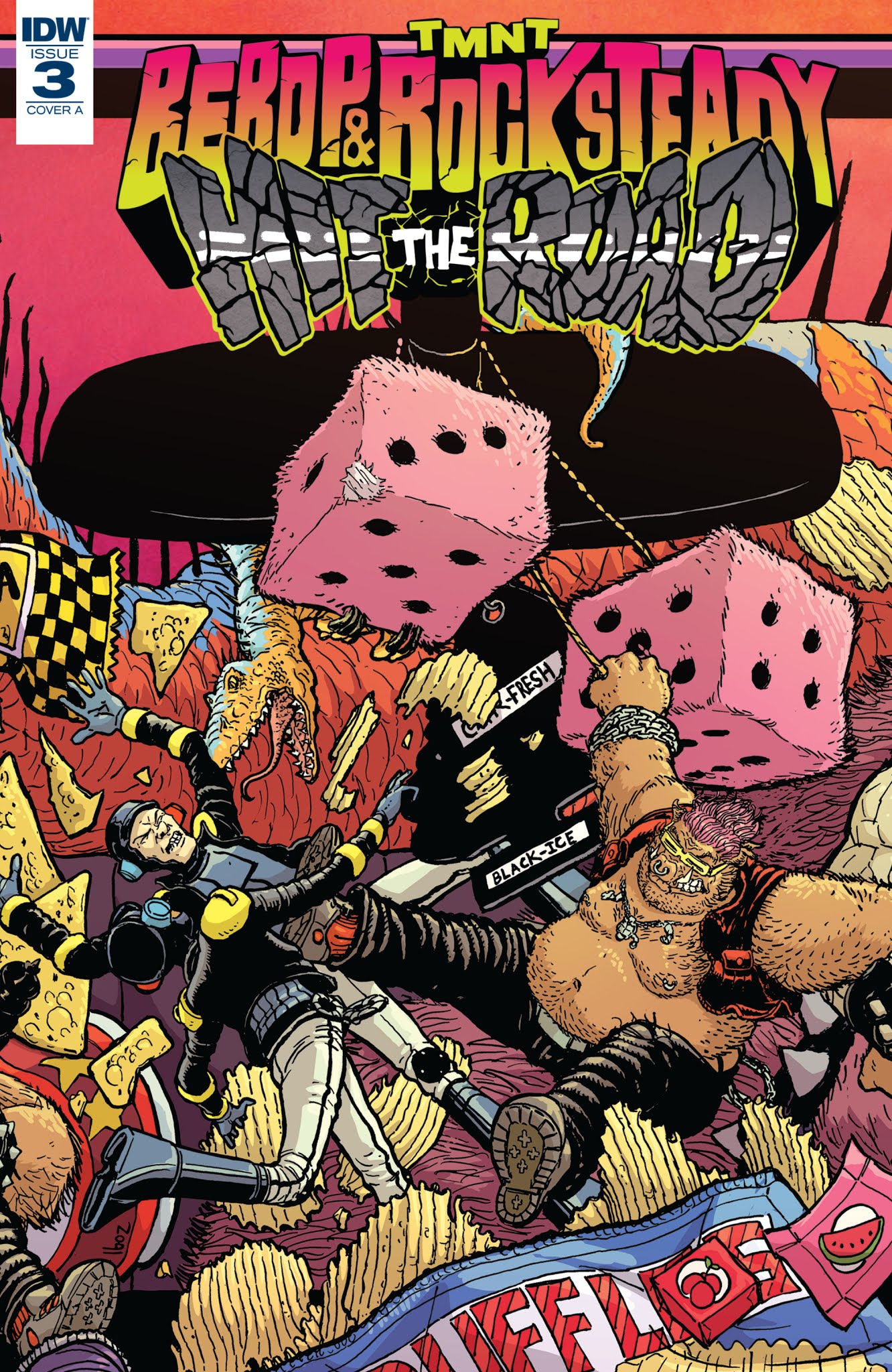Read online Teenage Mutant Ninja Turtles: Bebop & Rocksteady Hit the Road comic -  Issue #3 - 1