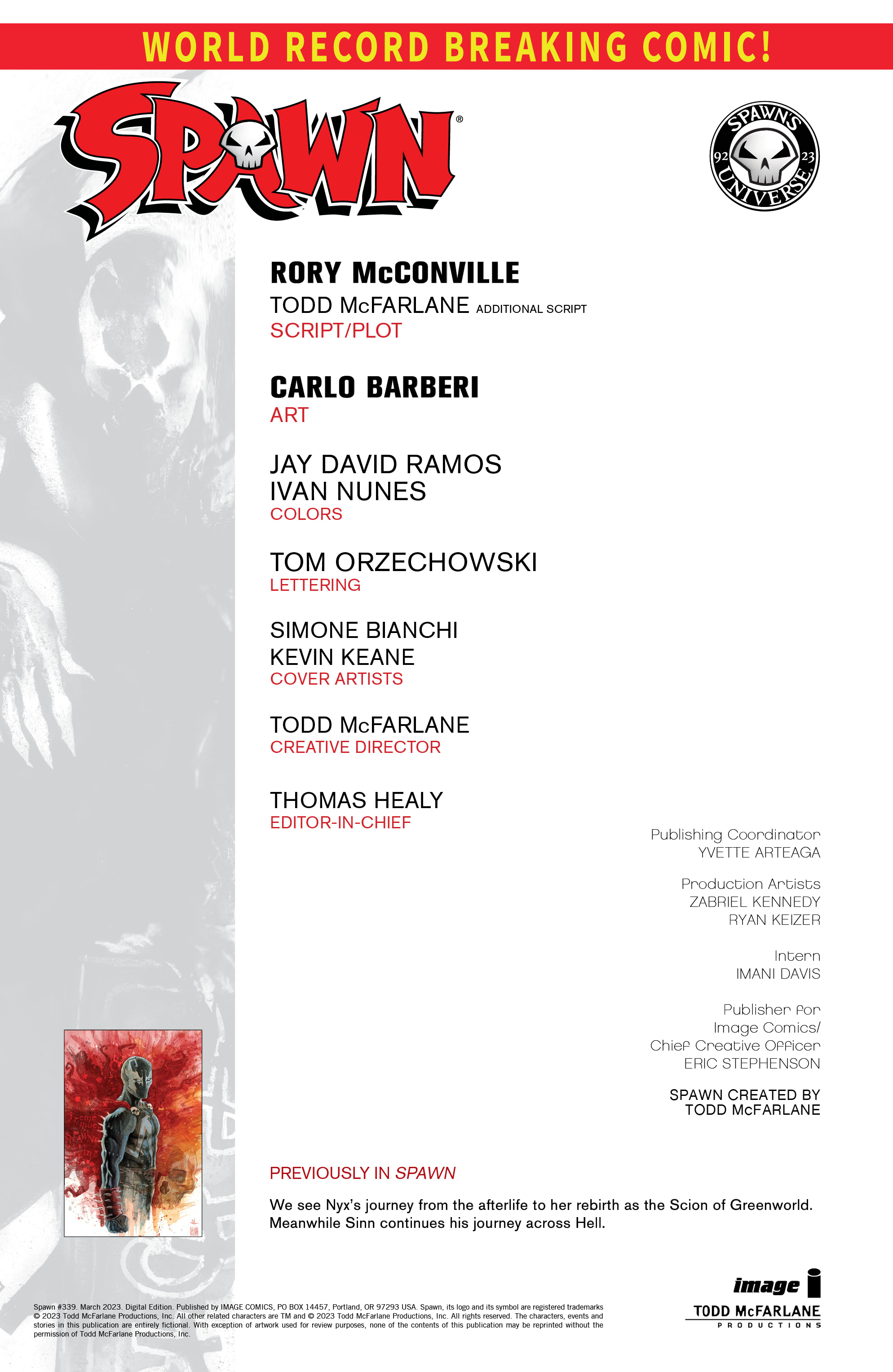 Read online Spawn comic -  Issue #339 - 3