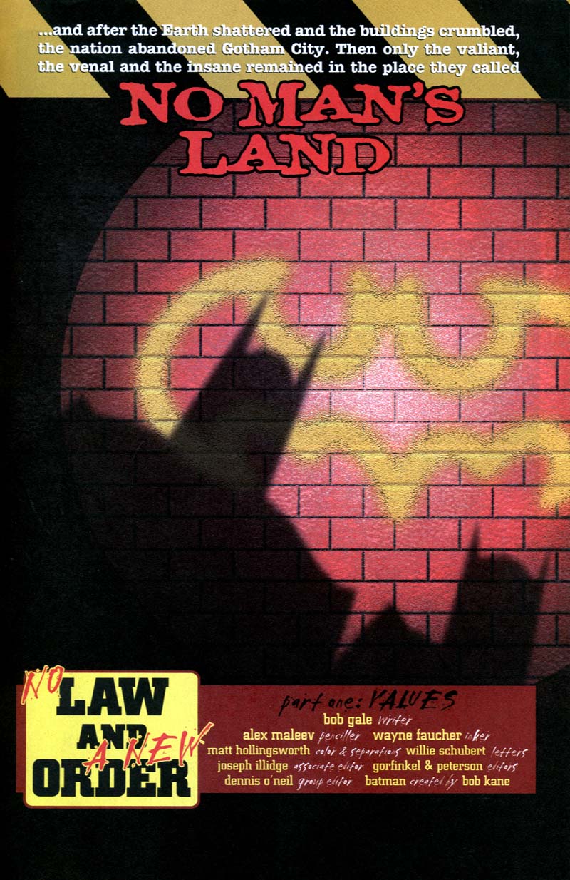 Read online Batman: No Man's Land comic -  Issue #1 - 2