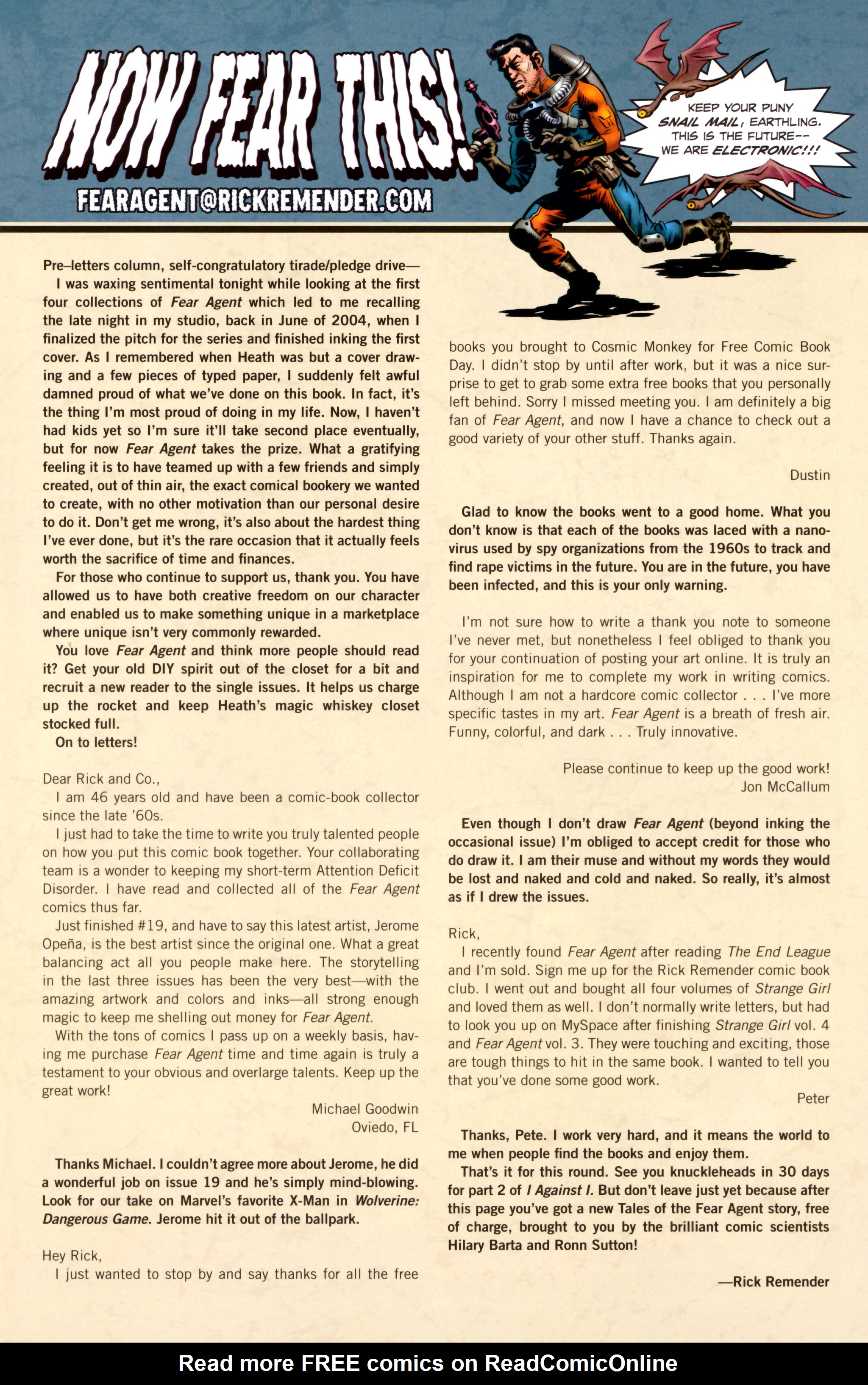 Read online Fear Agent comic -  Issue #22 - 24