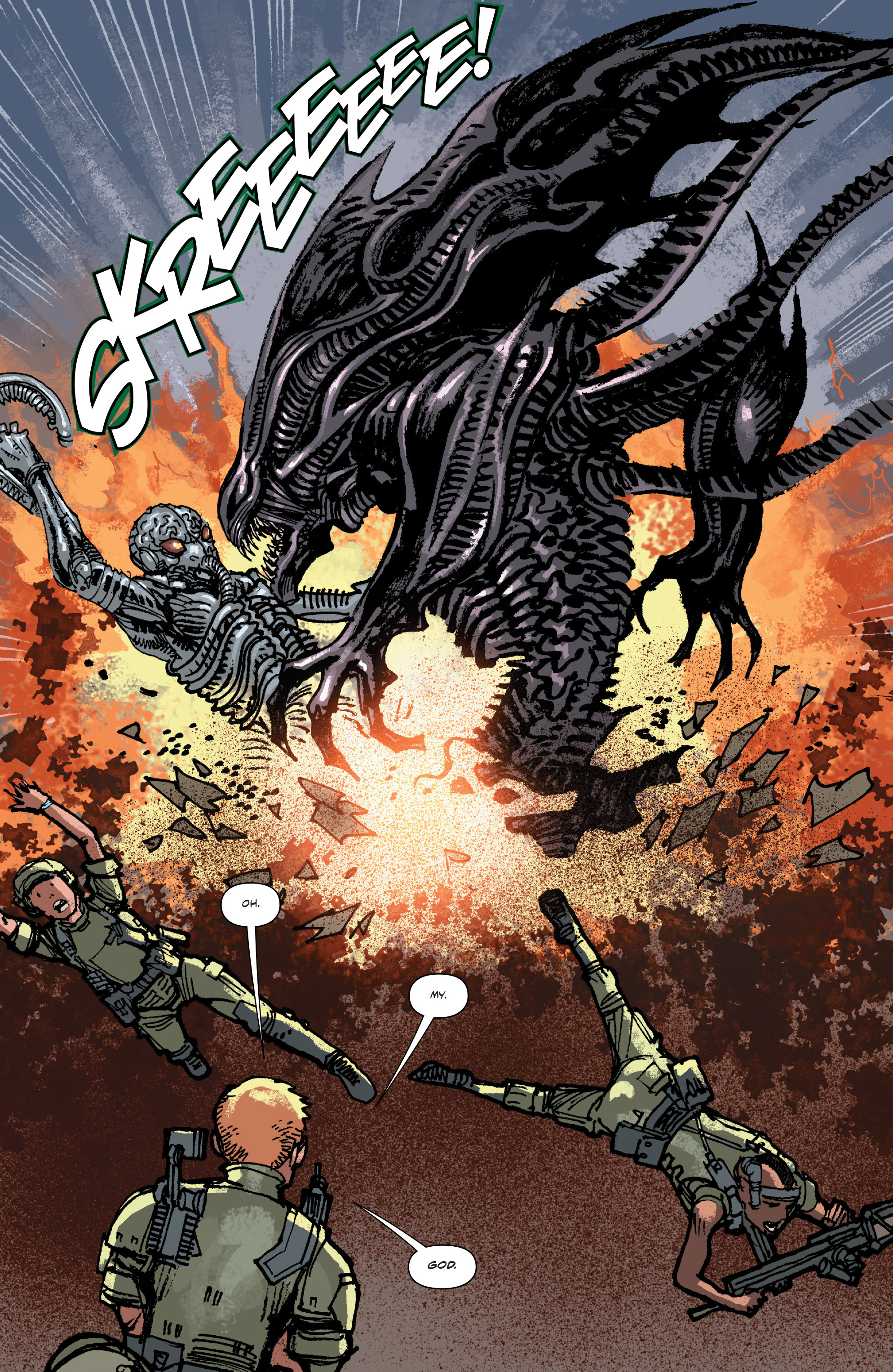 Read online Aliens: Life And Death comic -  Issue #4 - 16